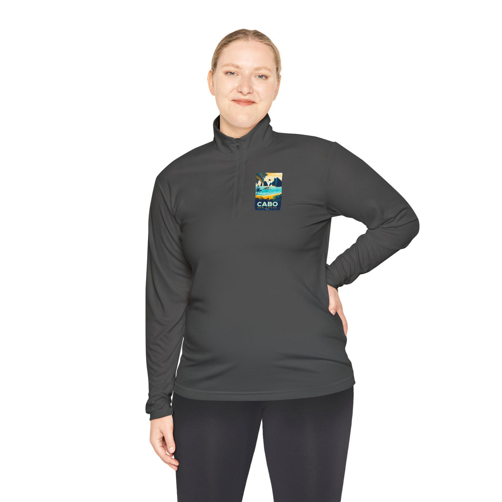 Cabo Paradise Quarter-Zip Pullover — Cabo Arch Graphic