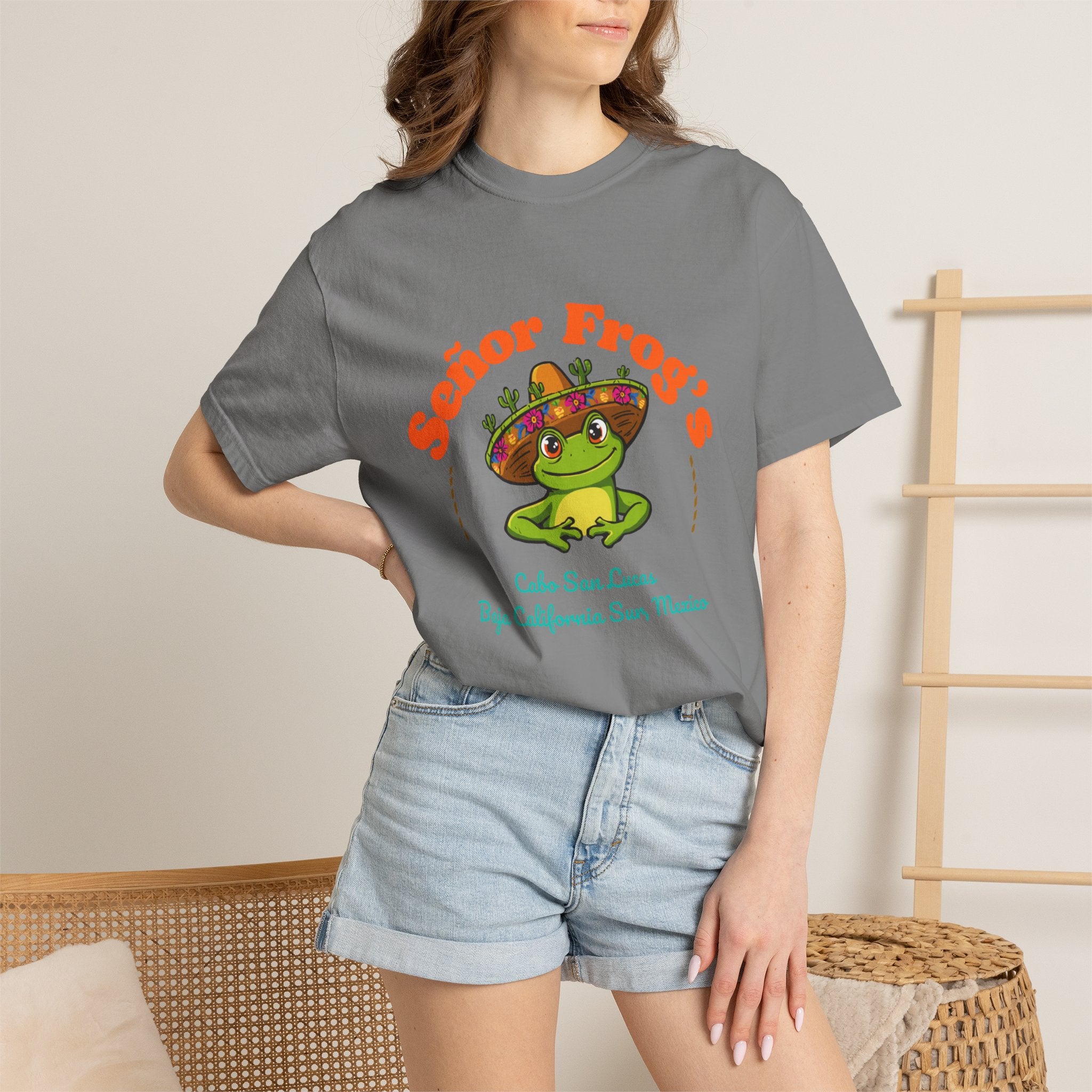 Señor Frog's Cabo San Lucas T-Shirt — Cute Frog Sombrero Mexico Souvenir