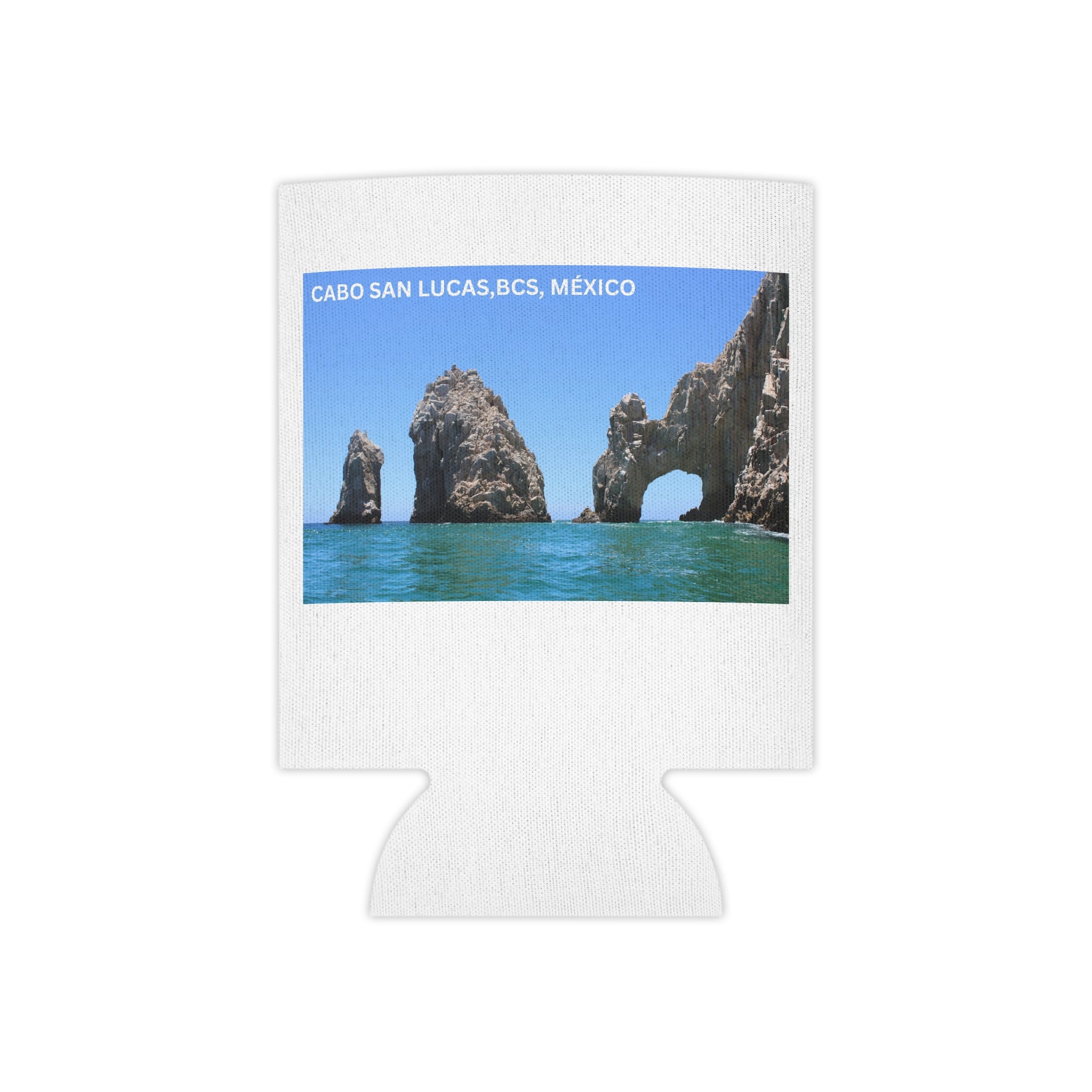Cabo San Lucas Arch Can Cooler — Tropical Beach Drink Insulator