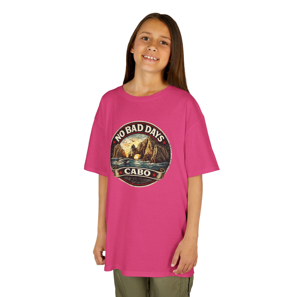 Kids Tee — 'No Bad Days' Cabo Surf Vintage Graphic