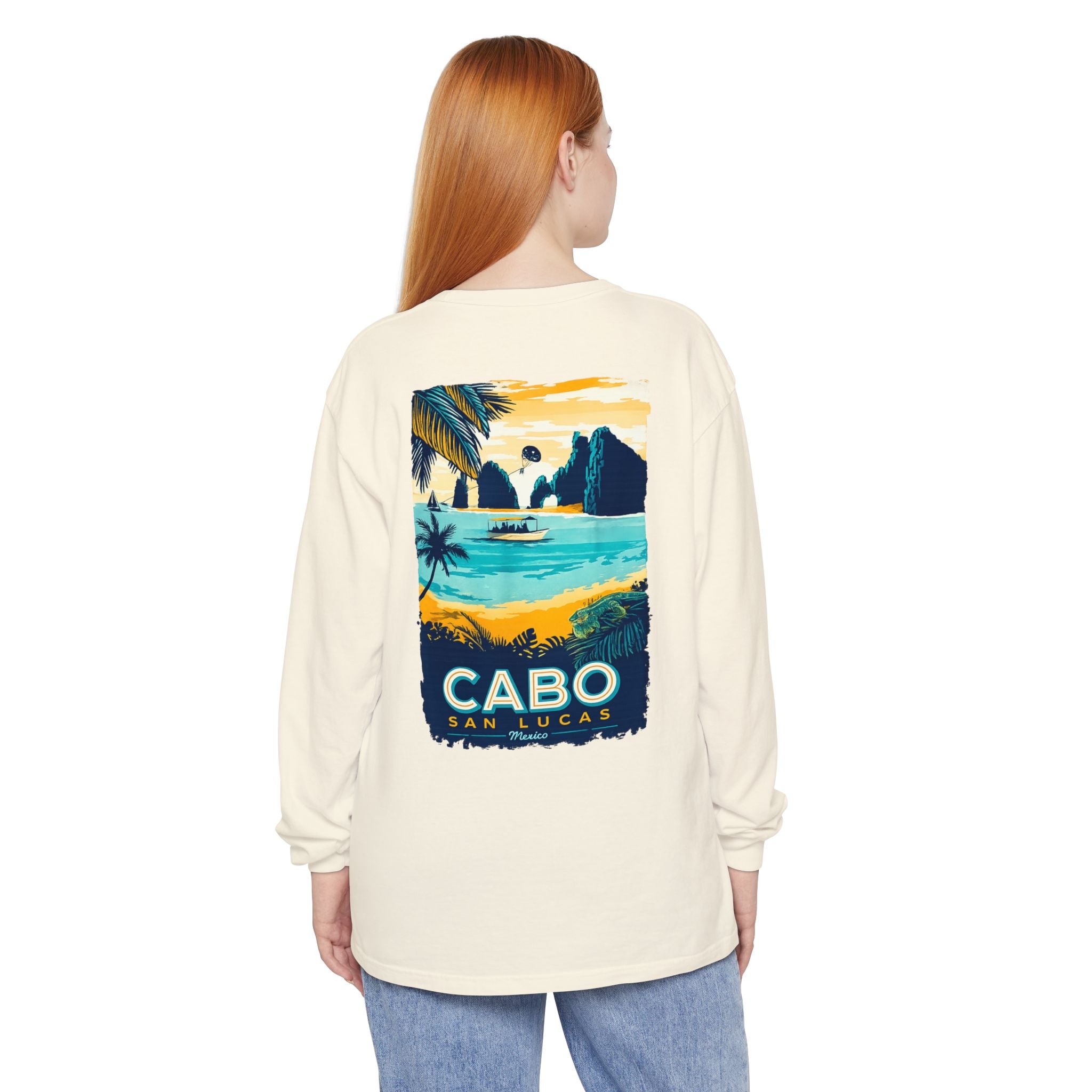 Cabo San Lucas Long Sleeve Tee — Vintage Beach Graphic