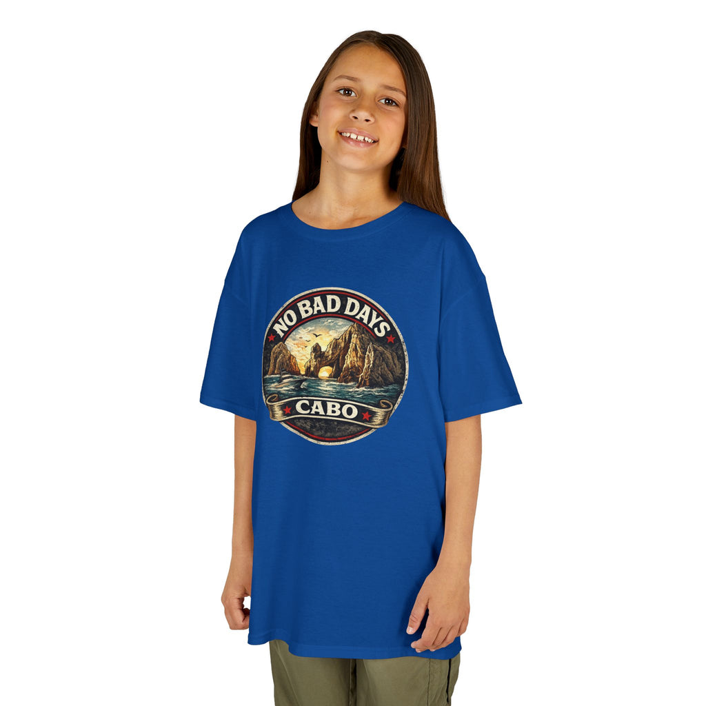 Kids Tee — 'No Bad Days' Cabo Surf Vintage Graphic