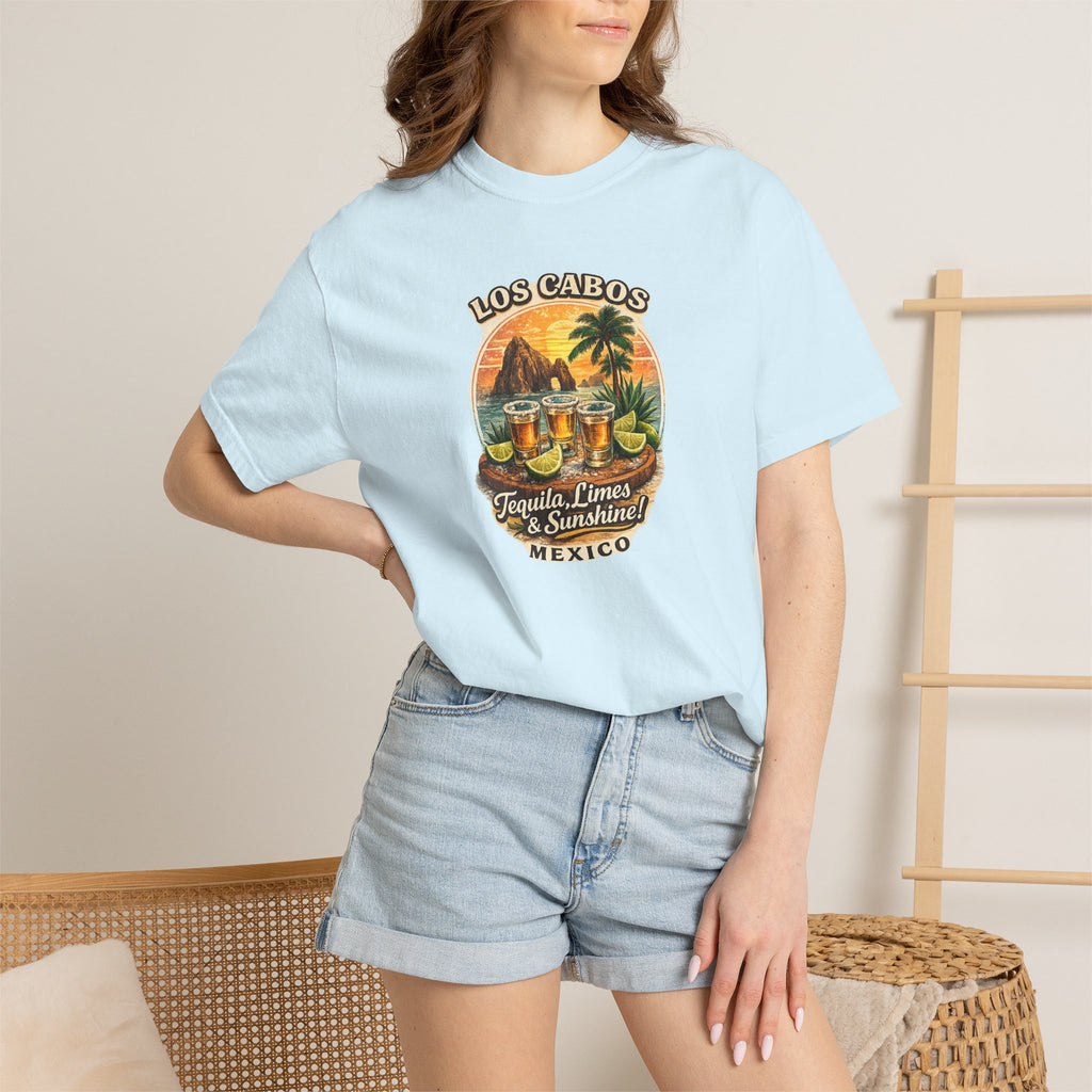 Los Cabos Tequila & Limes T-Shirt — Mexico Beach Vacation Tee