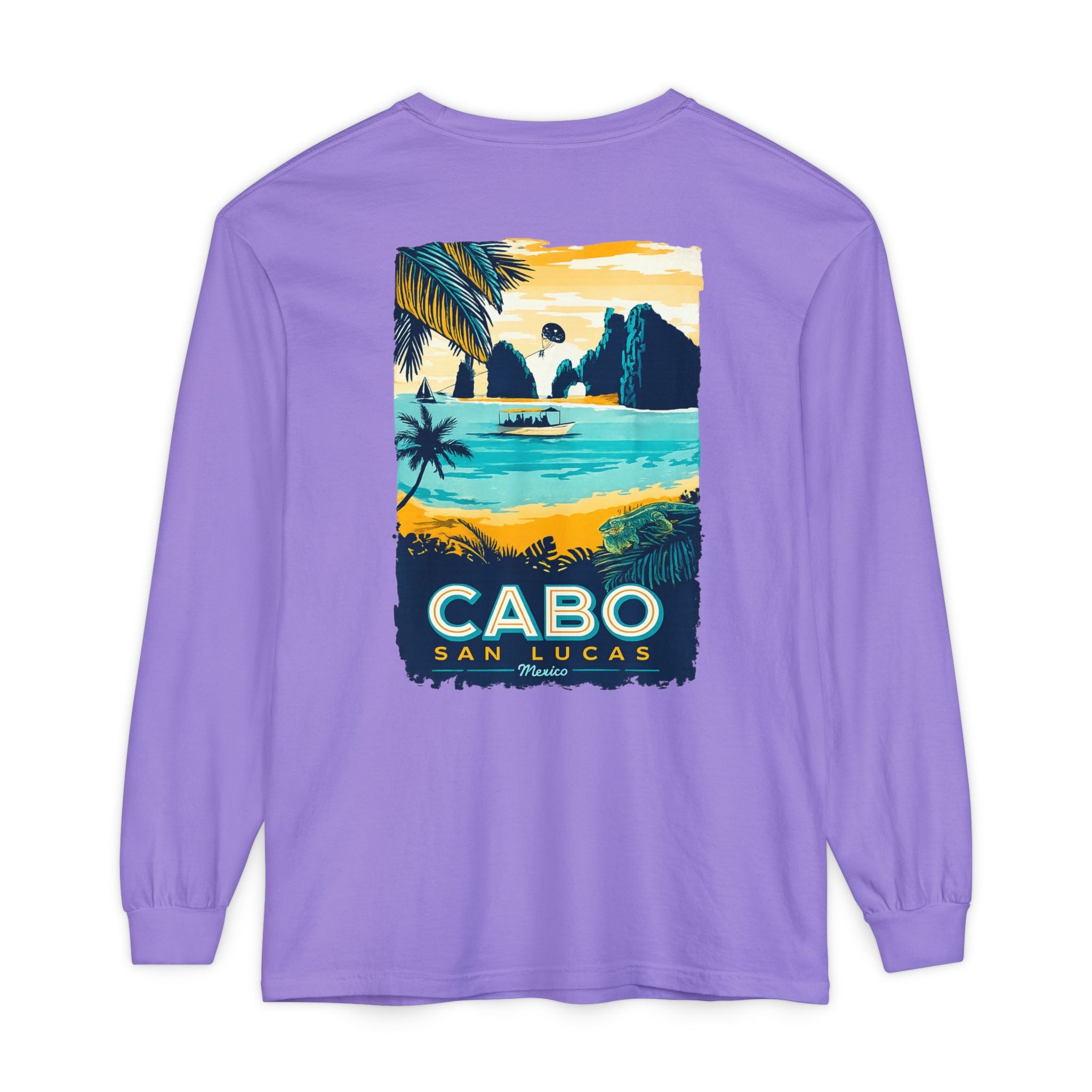 Cabo San Lucas Long Sleeve Tee — Vintage Beach Graphic