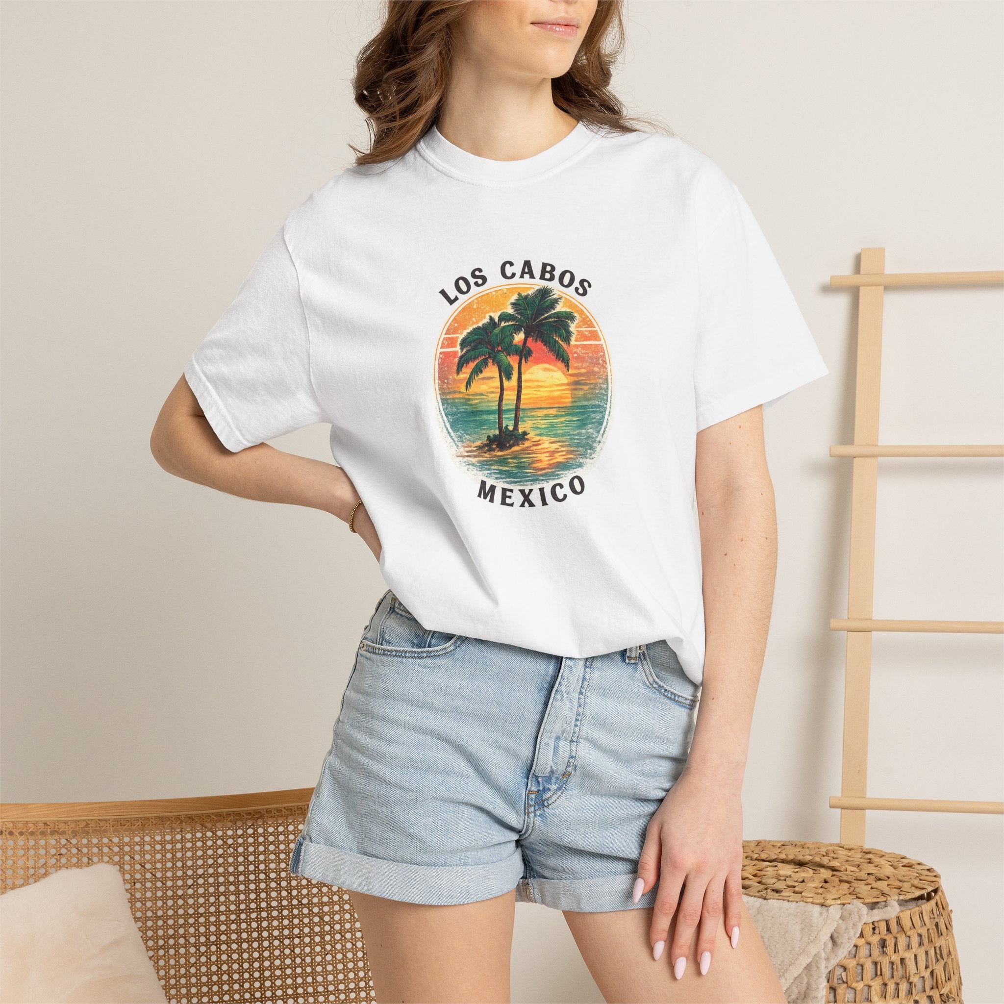 Los Cabos Palms T-Shirt — Tropical Beach Palm Graphic Tee