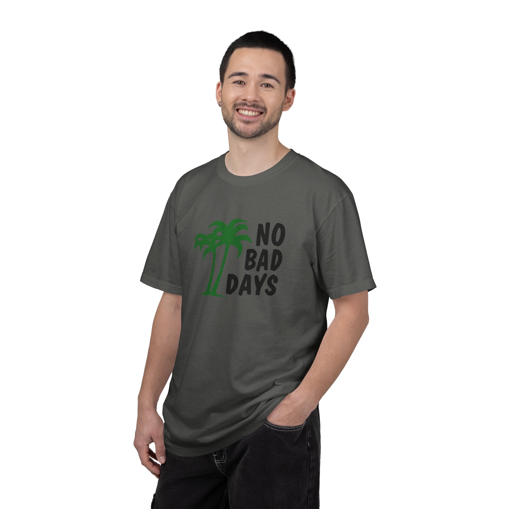 No Bad Days Palm Tree T-Shirt — Casual Beach Vibe Graphic Tee