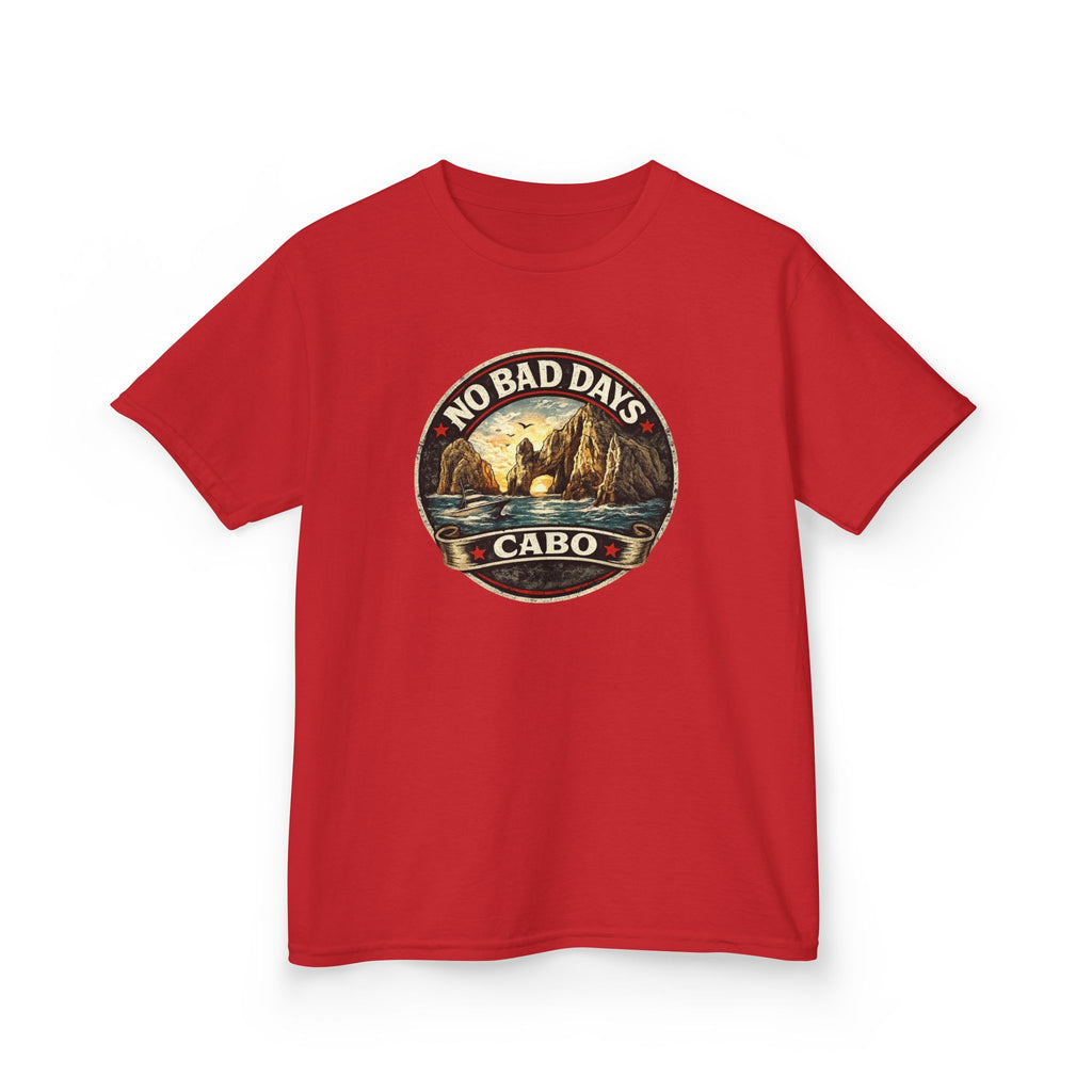 Kids Tee — 'No Bad Days' Cabo Surf Vintage Graphic