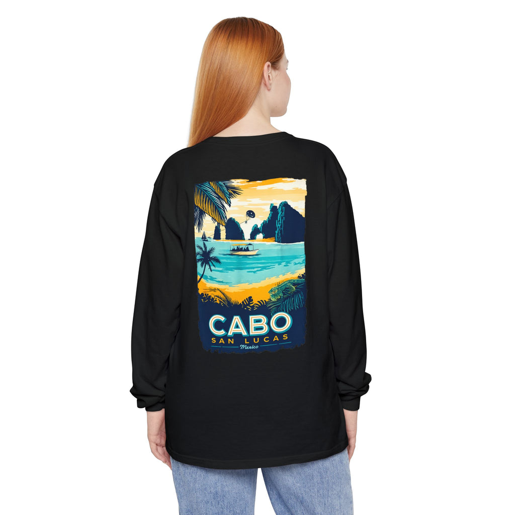 Cabo San Lucas Long Sleeve Tee — Vintage Beach Graphic