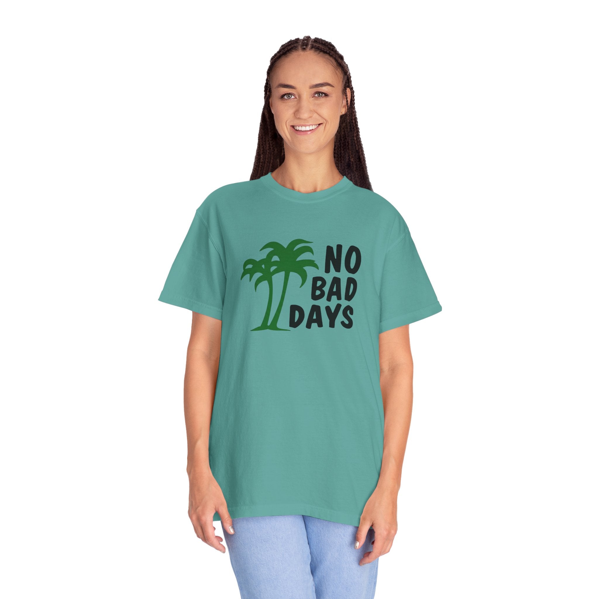 No Bad Days Palm Tree T-Shirt — Casual Beach Vibe Graphic Tee