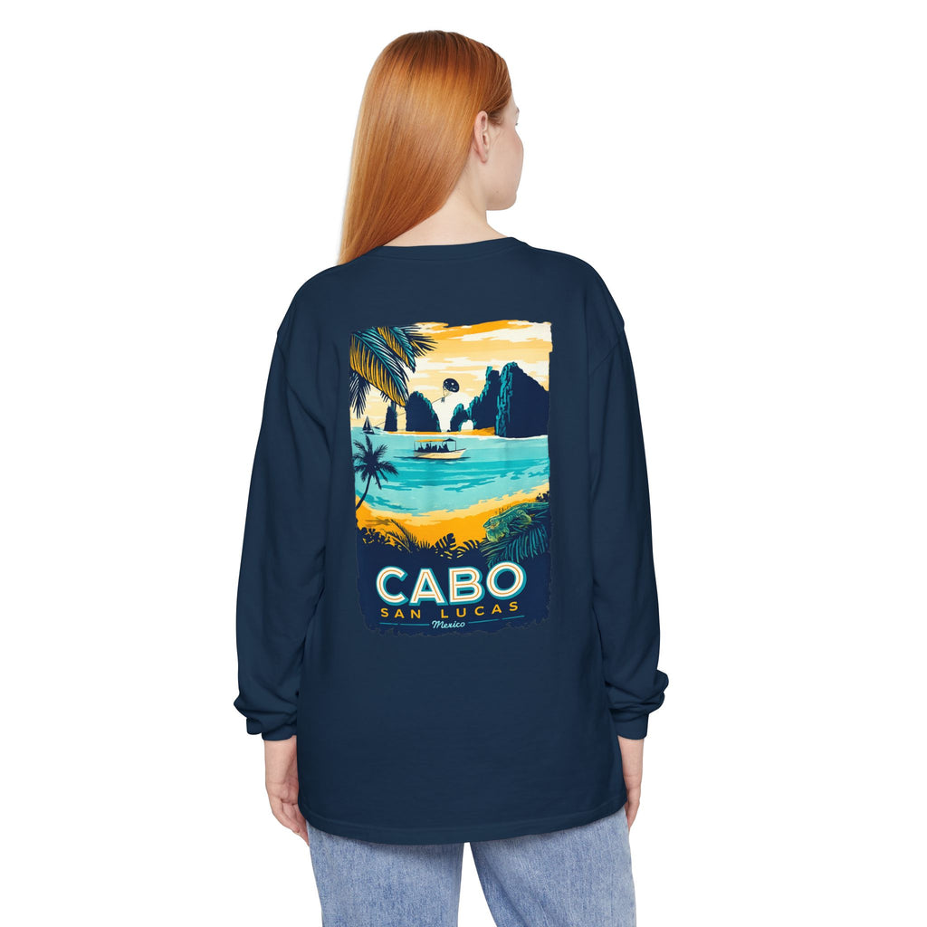Cabo San Lucas Long Sleeve Tee — Vintage Beach Graphic