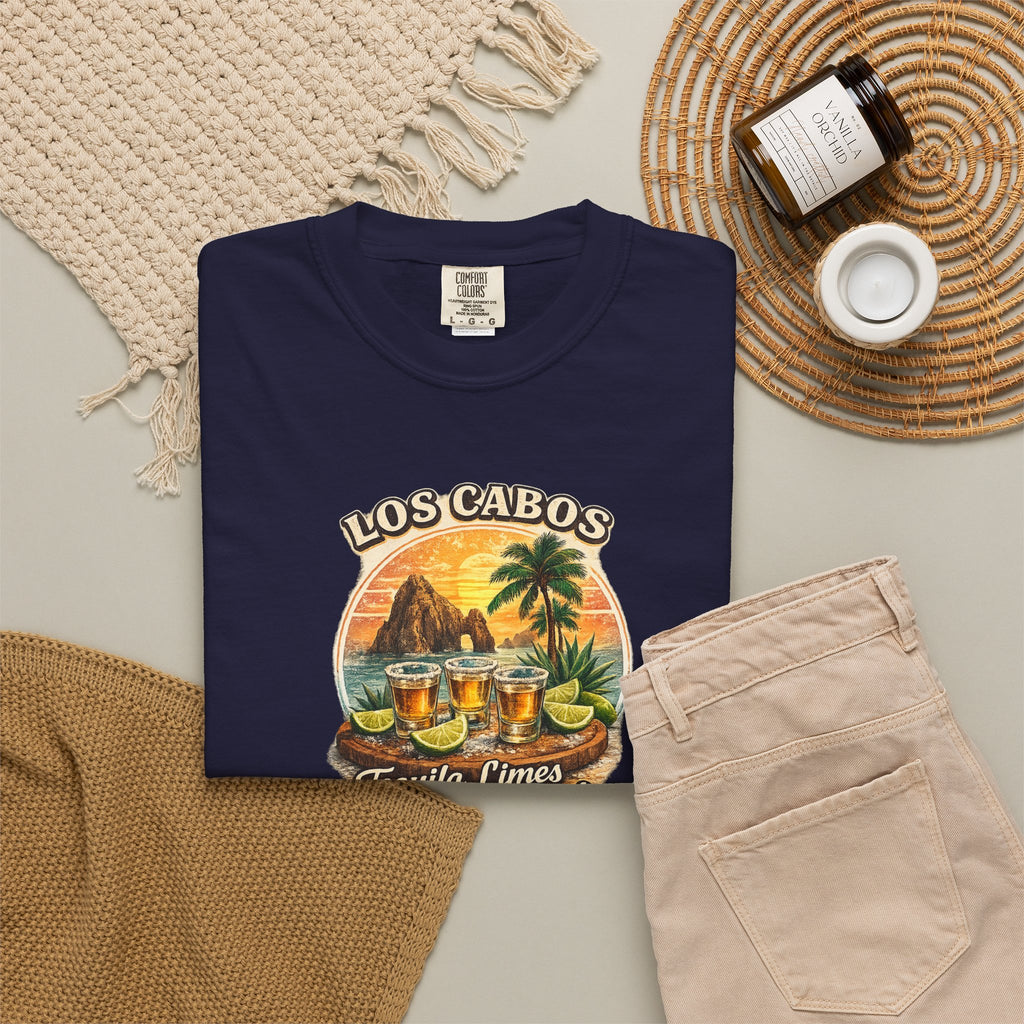 Los Cabos Tequila & Limes T-Shirt — Mexico Beach Vacation Tee