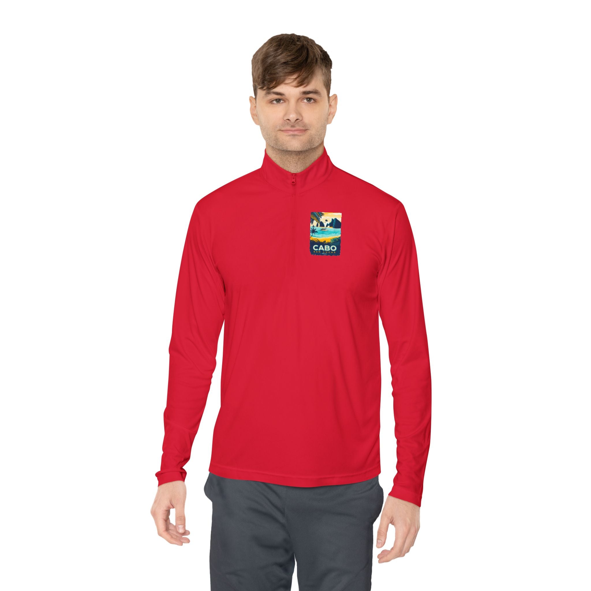 Cabo Paradise Quarter-Zip Pullover — Cabo Arch Graphic