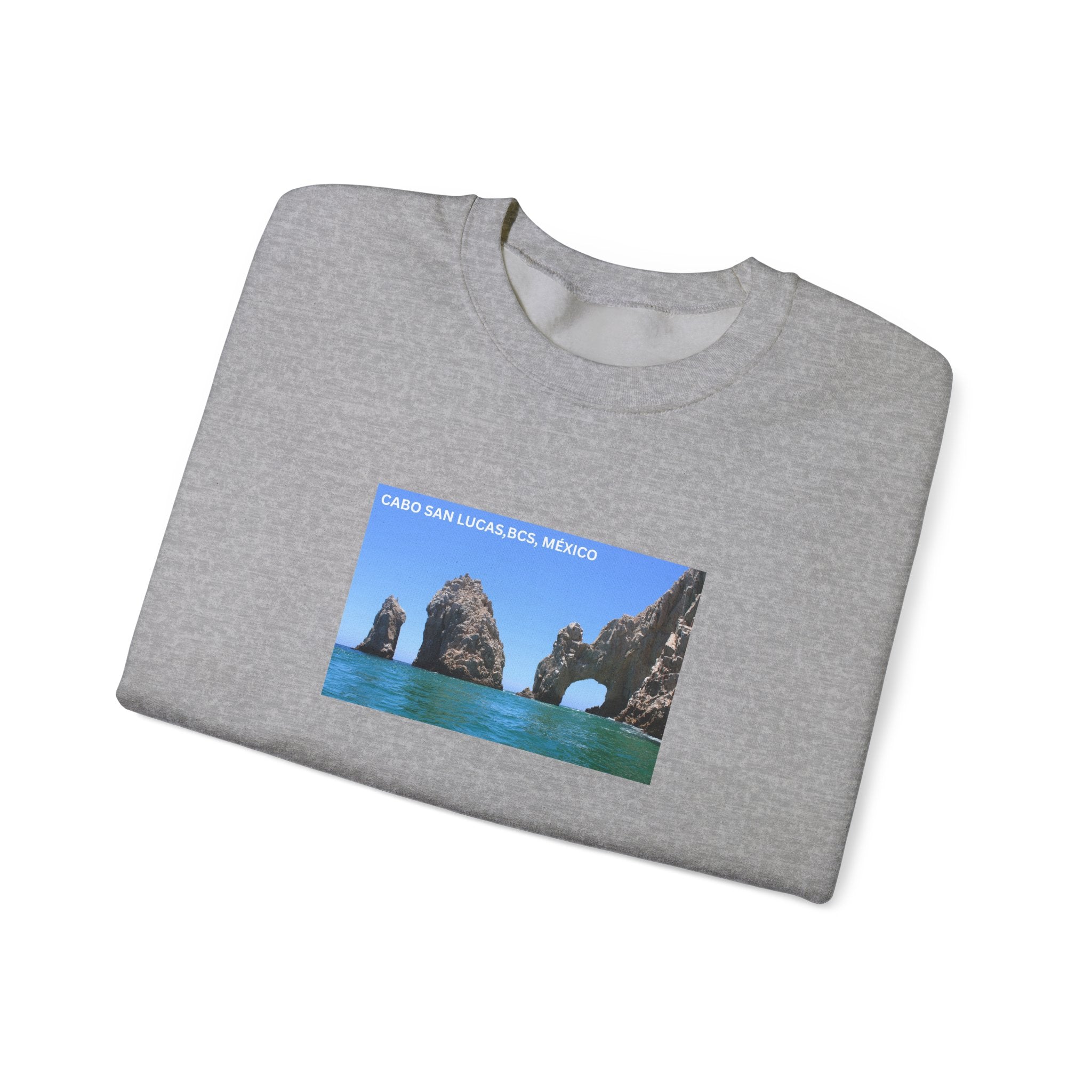 Cabo San Lucas Arch Crewneck Sweatshirt — Mexican Beach Photo Pullover