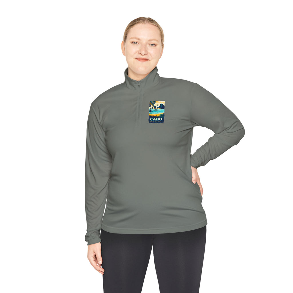 Cabo Paradise Quarter-Zip Pullover — Cabo Arch Graphic