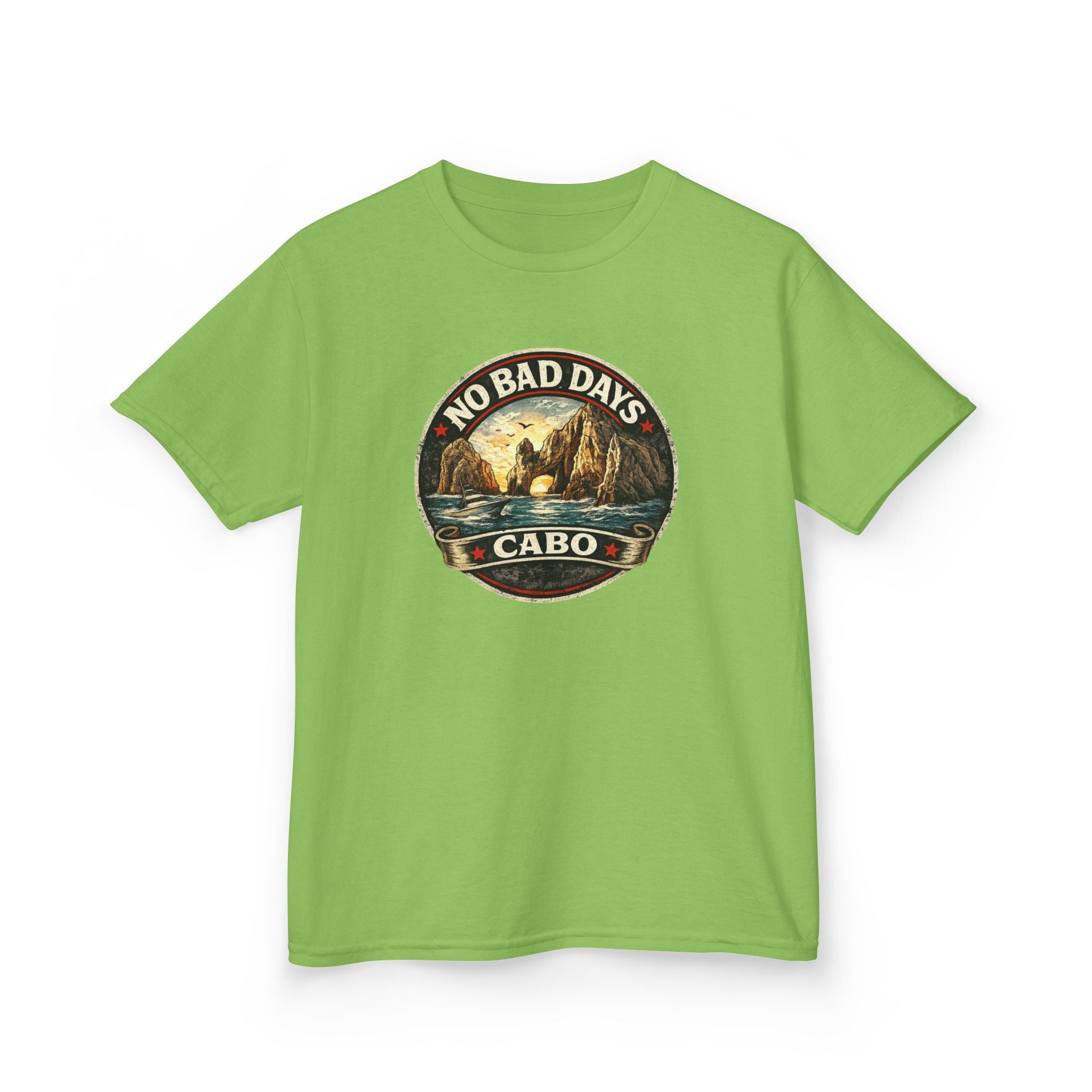 Kids Tee — 'No Bad Days' Cabo Surf Vintage Graphic