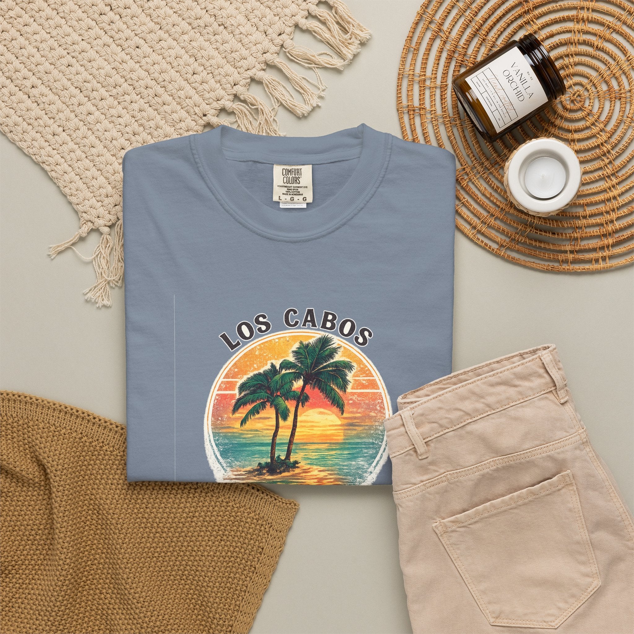 Los Cabos Palms T-Shirt — Tropical Beach Palm Graphic Tee