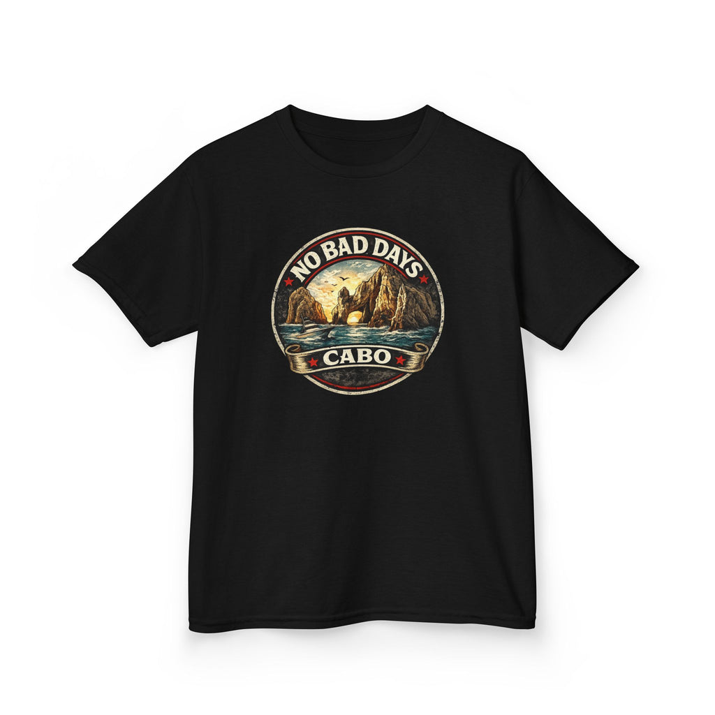 Kids Tee — 'No Bad Days' Cabo Surf Vintage Graphic