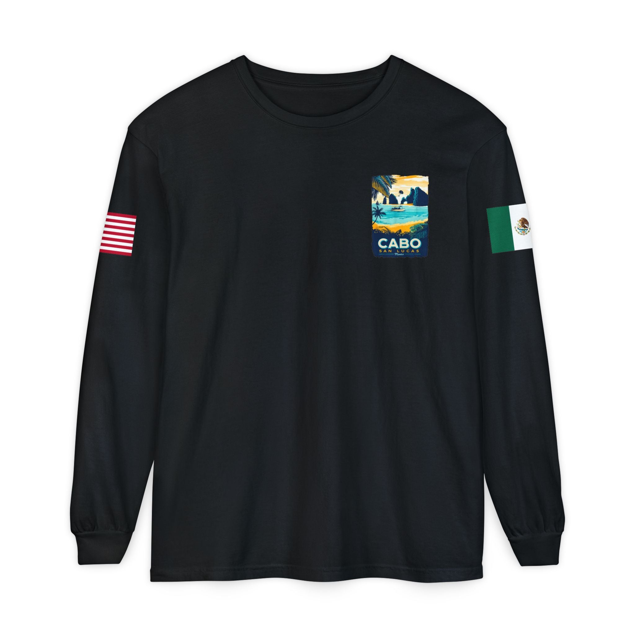 Cabo San Lucas Long Sleeve Tee — Vintage Beach Graphic