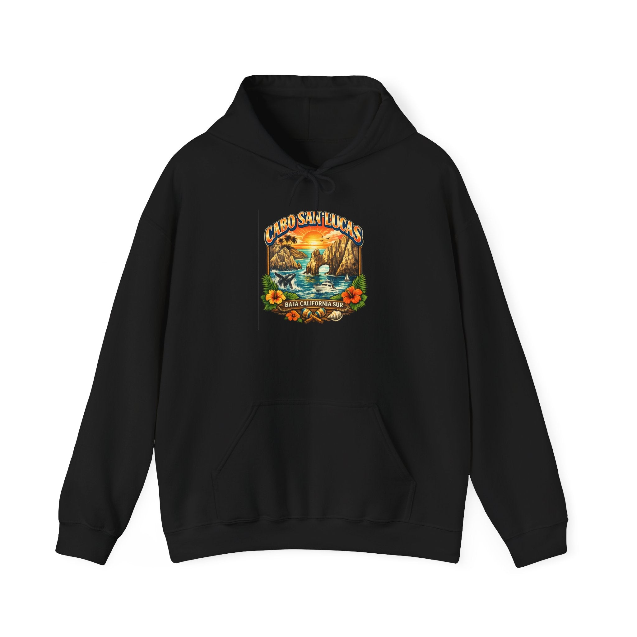 Sunset Lake Vintage Nature Hoodie – Scenic ‘Sunset Lake’ Retro Graphic