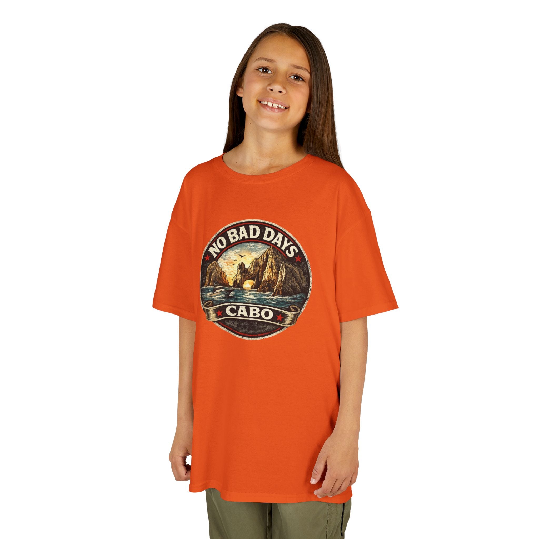 Kids Tee — 'No Bad Days' Cabo Surf Vintage Graphic