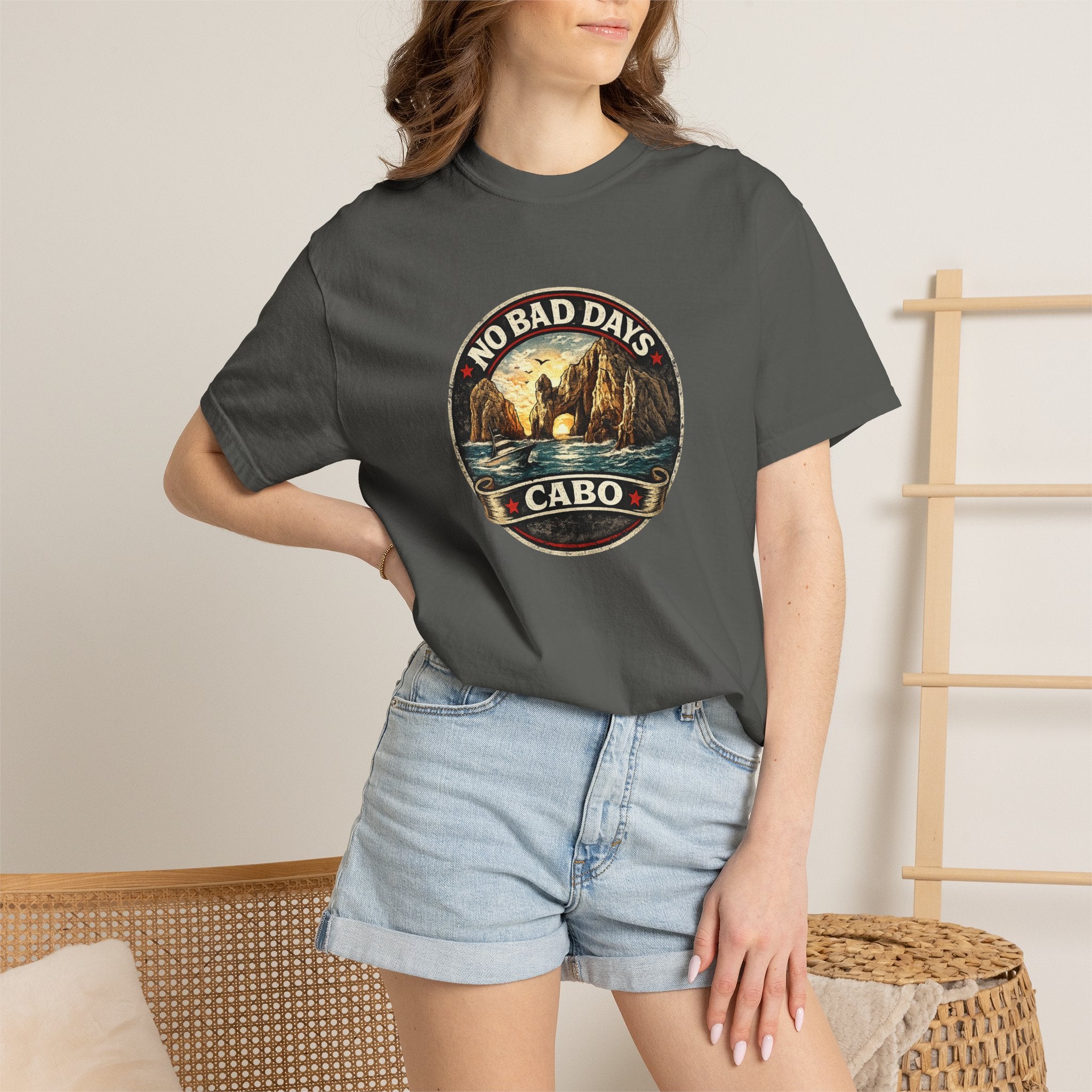 No Bad Days Cabo T-Shirt — Sunset Beach Vintage Graphic Tee