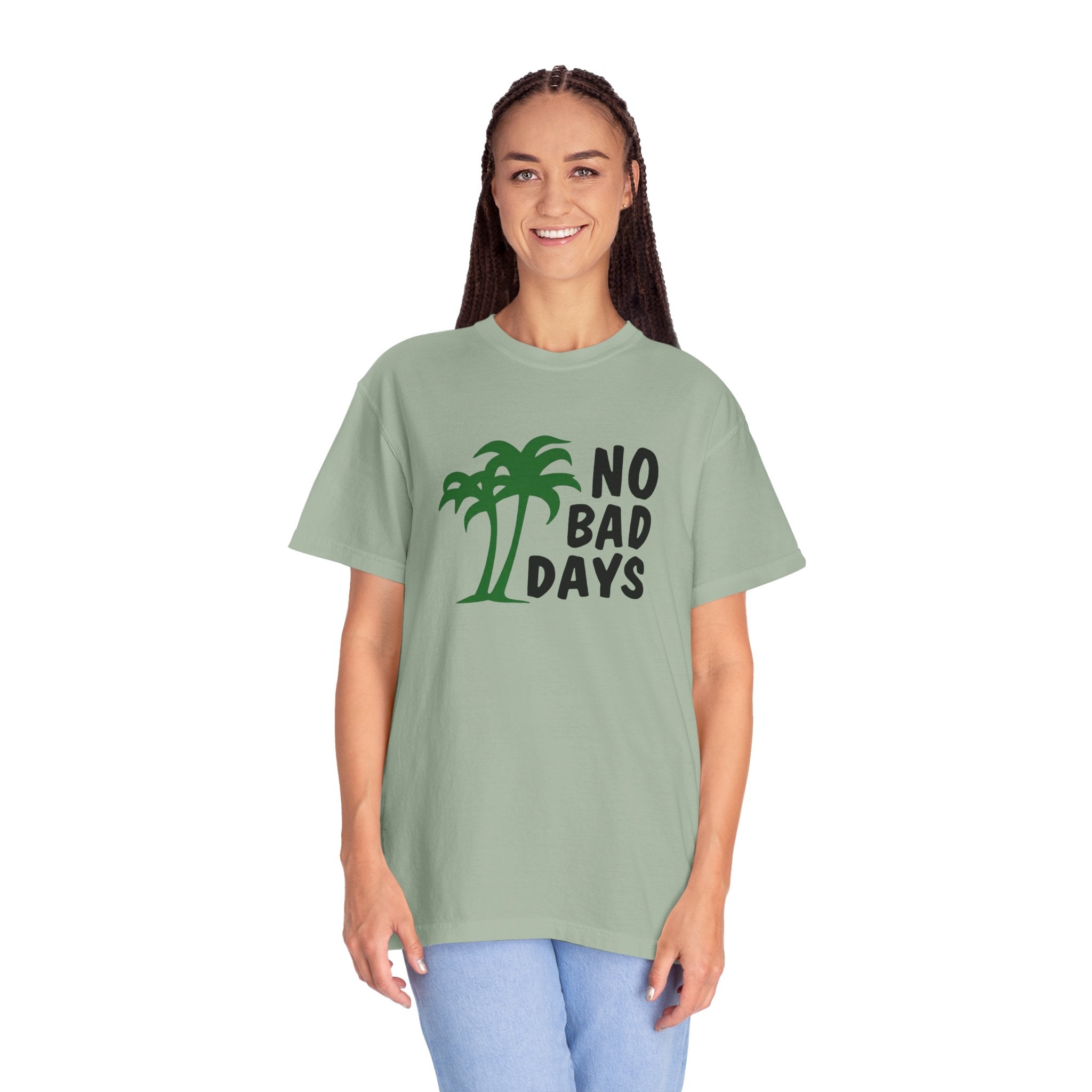 No Bad Days Palm Tree T-Shirt — Casual Beach Vibe Graphic Tee
