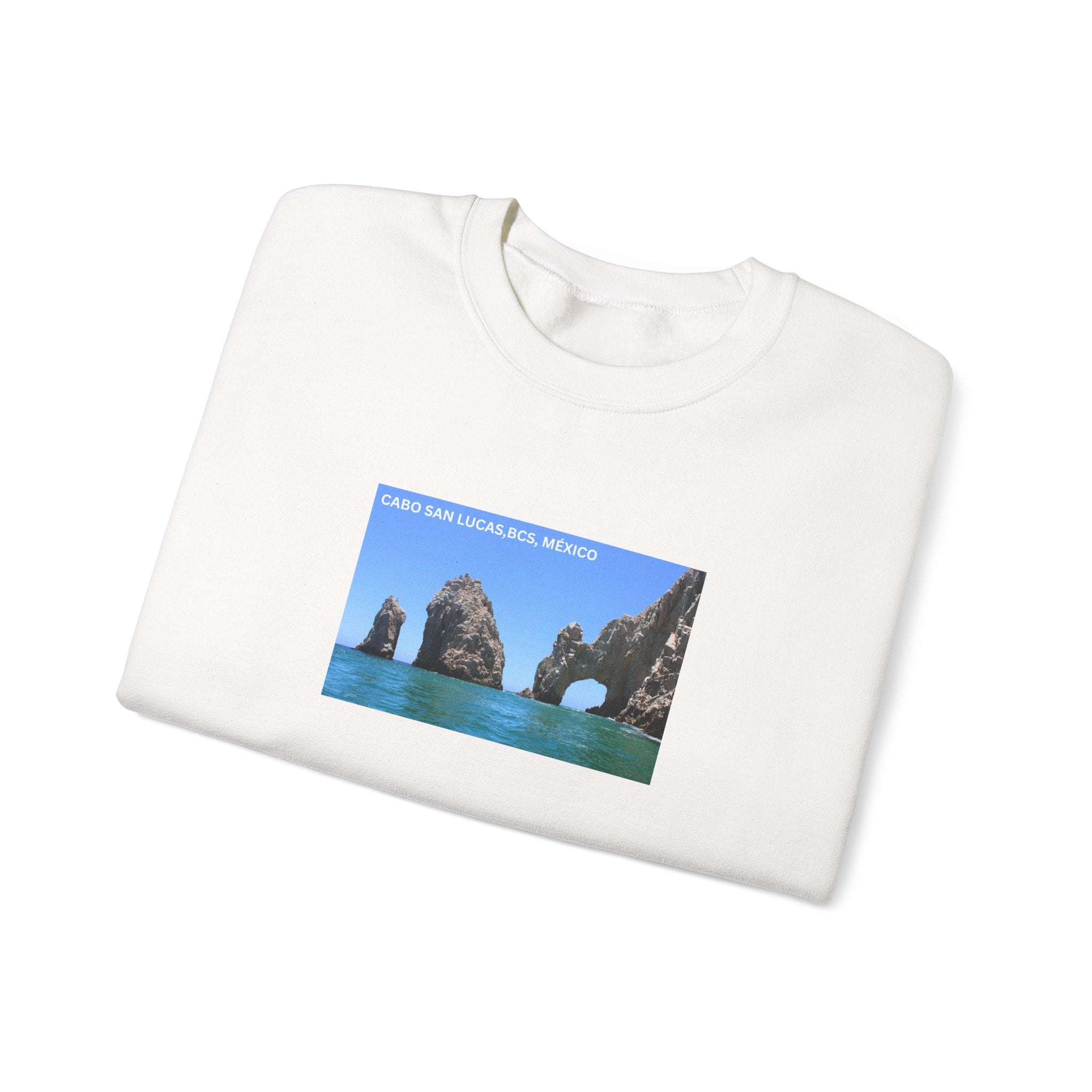 Cabo San Lucas Arch Crewneck Sweatshirt — Mexican Beach Photo Pullover