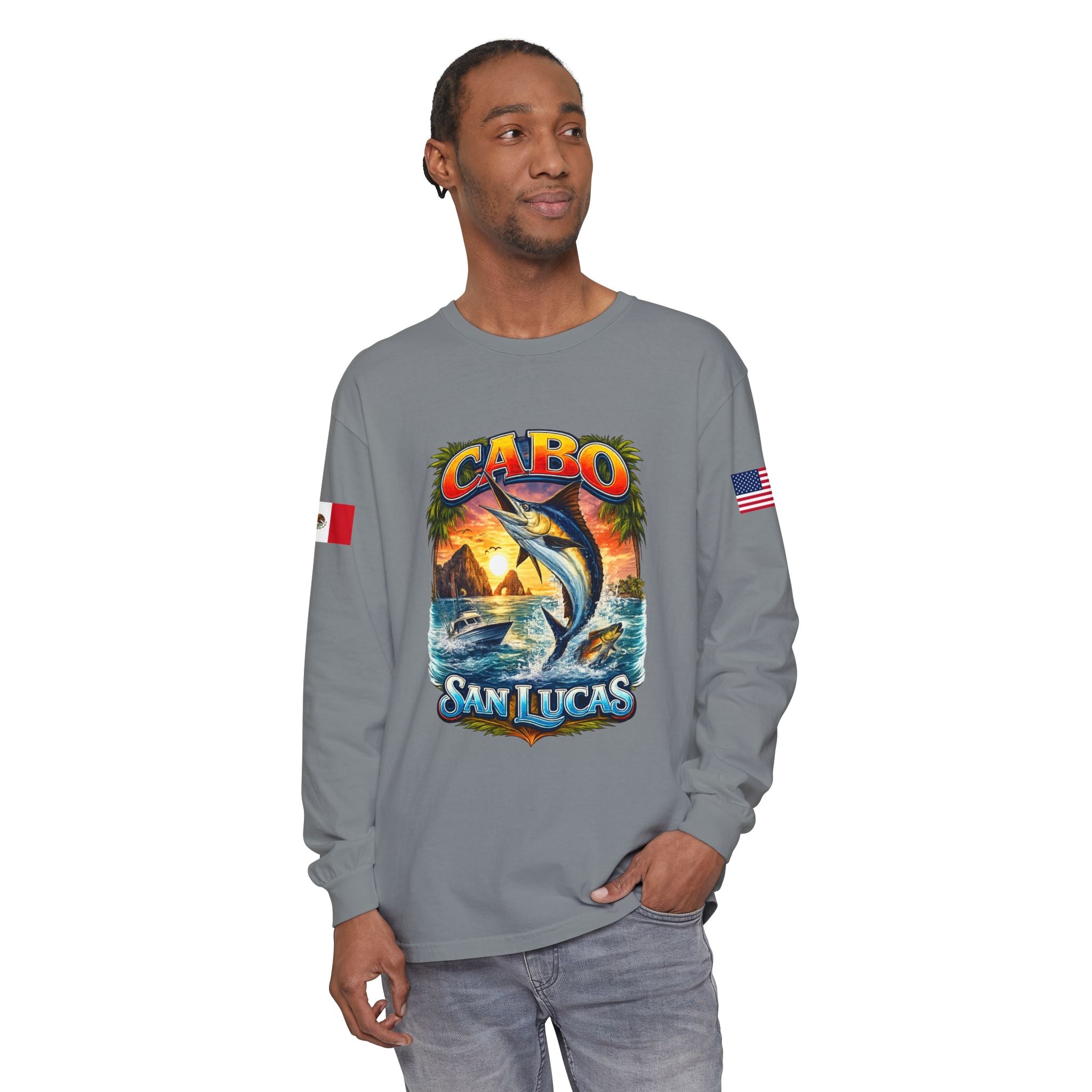 Cabo San Lucas Arch Marlin Long Sleeve T-Shirt