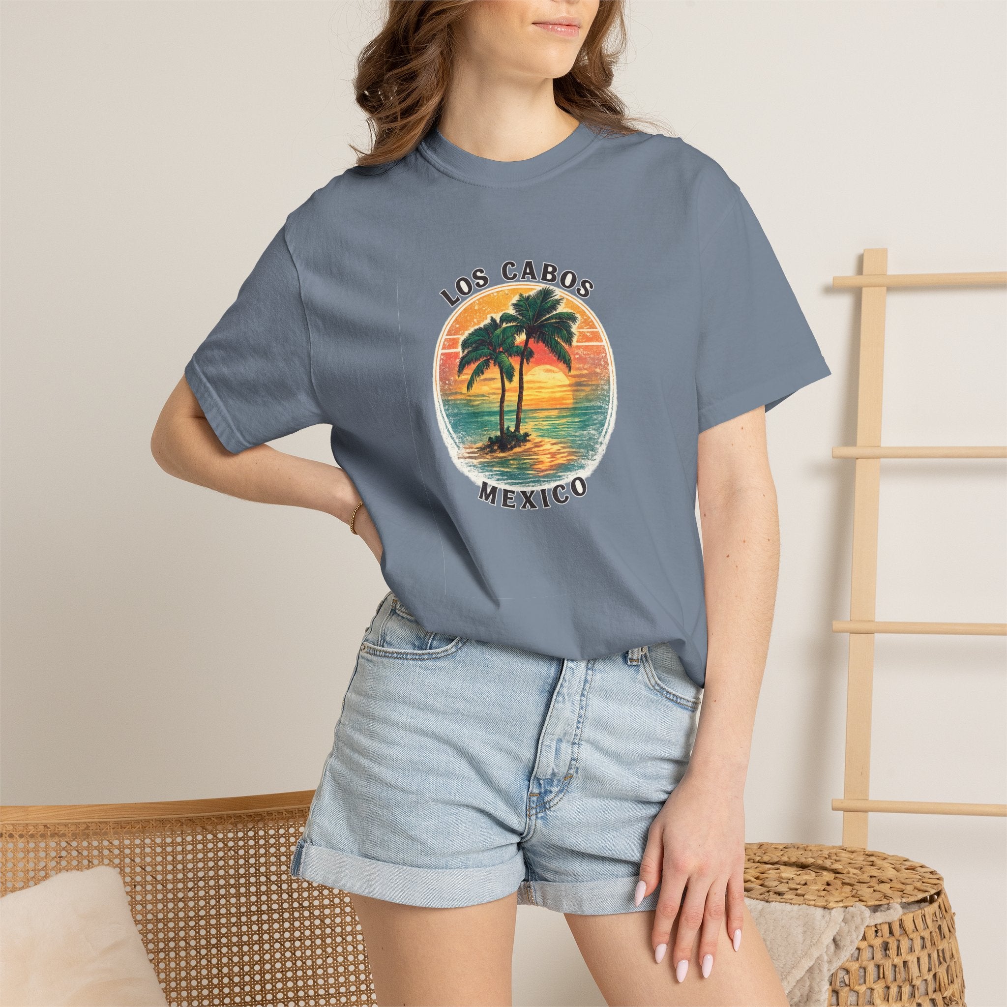 Los Cabos Palms T-Shirt — Tropical Beach Palm Graphic Tee