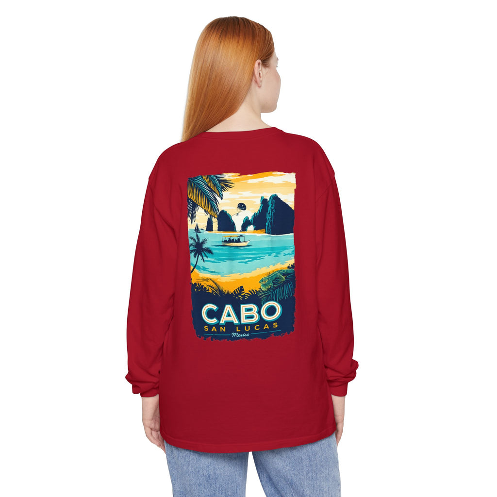 Cabo San Lucas Long Sleeve Tee — Vintage Beach Graphic