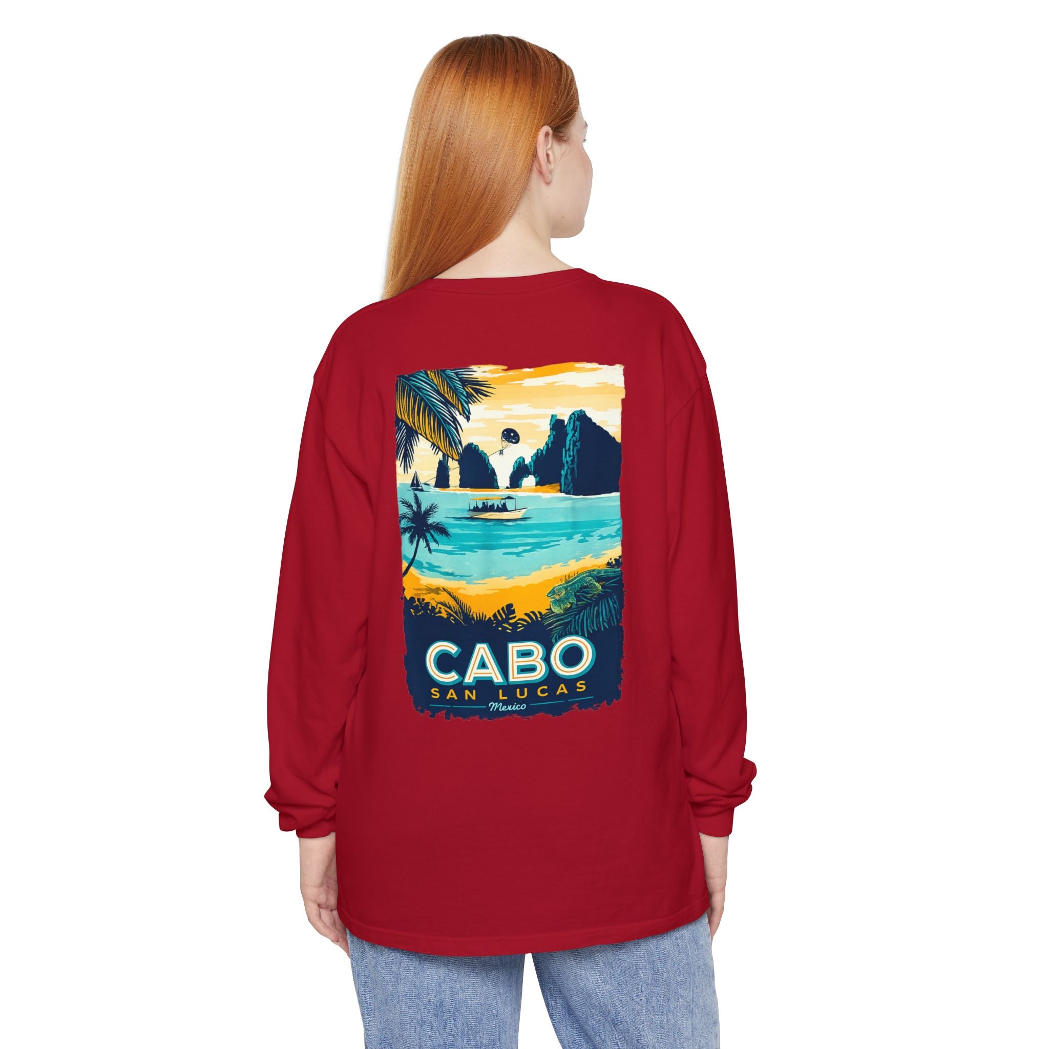 Cabo San Lucas Long Sleeve Tee — Vintage Beach Graphic