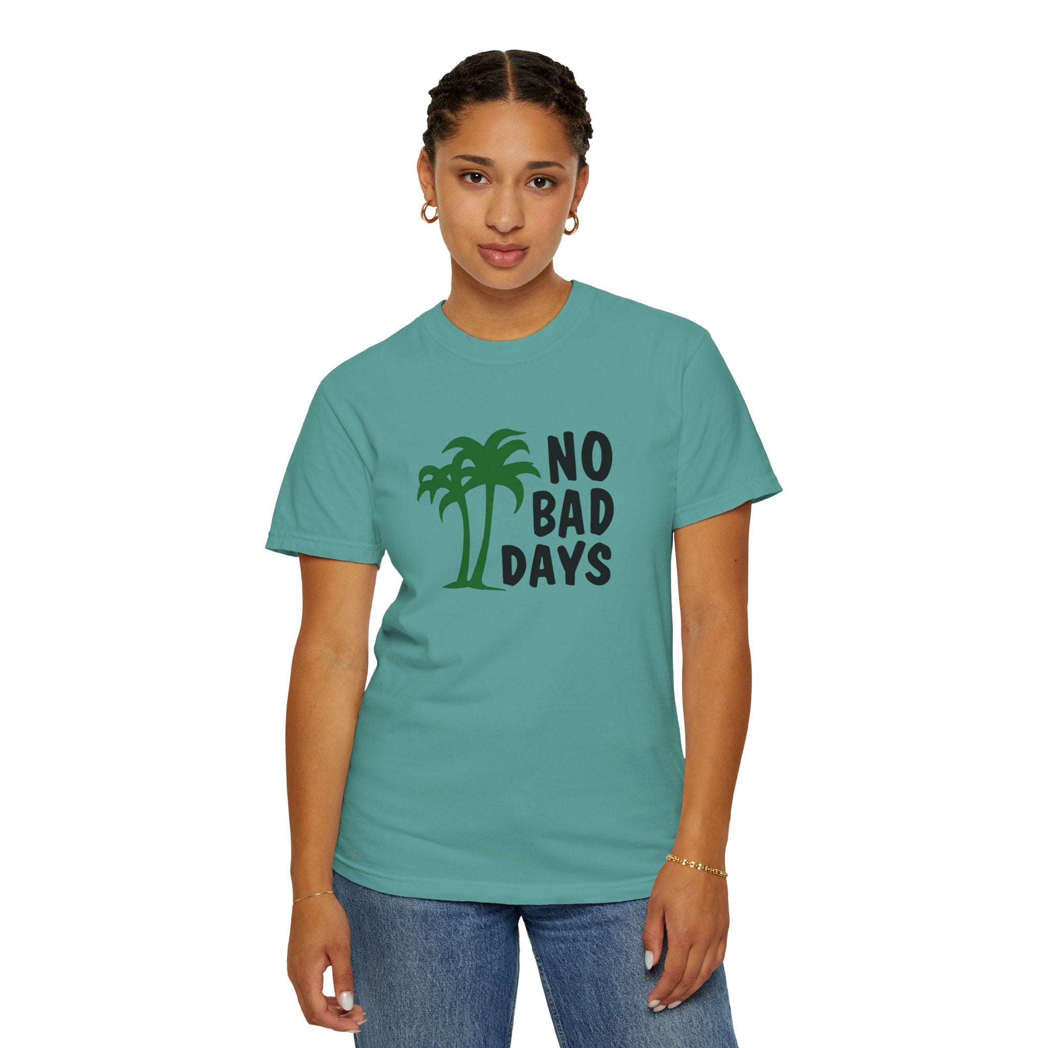 No Bad Days Palm Tree T-Shirt — Casual Beach Vibe Graphic Tee