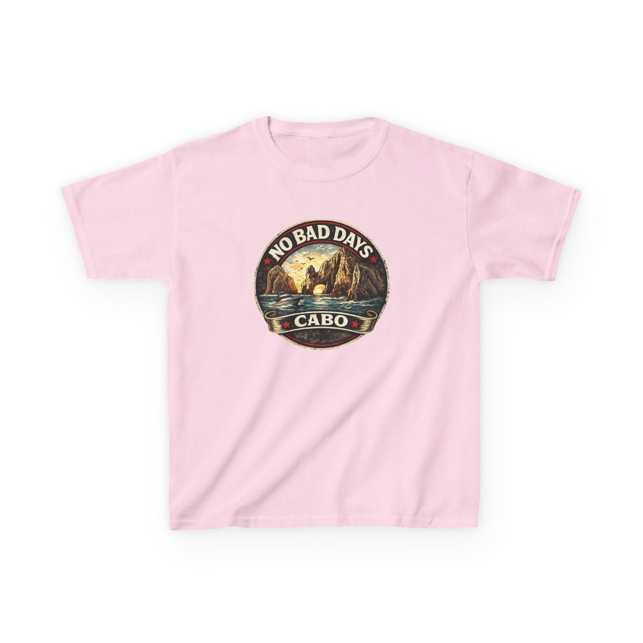 Kids Tee — 'No Bad Days' Cabo Surf Vintage Graphic