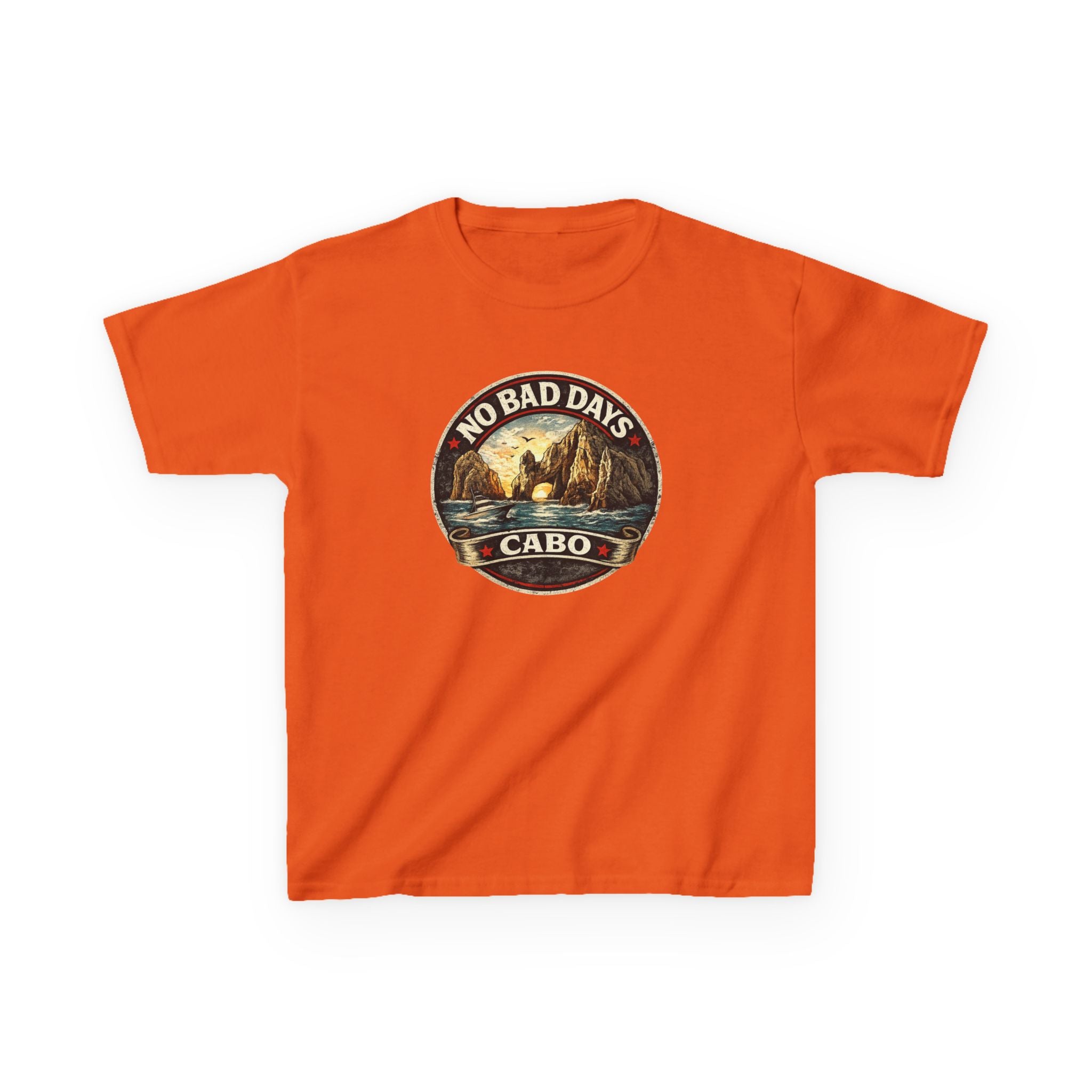 Kids Tee — 'No Bad Days' Cabo Surf Vintage Graphic