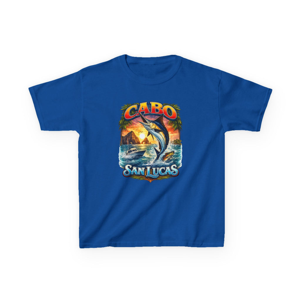 Kids T-Shirt - Cabo San Lucas Marlin Sunset Graphic