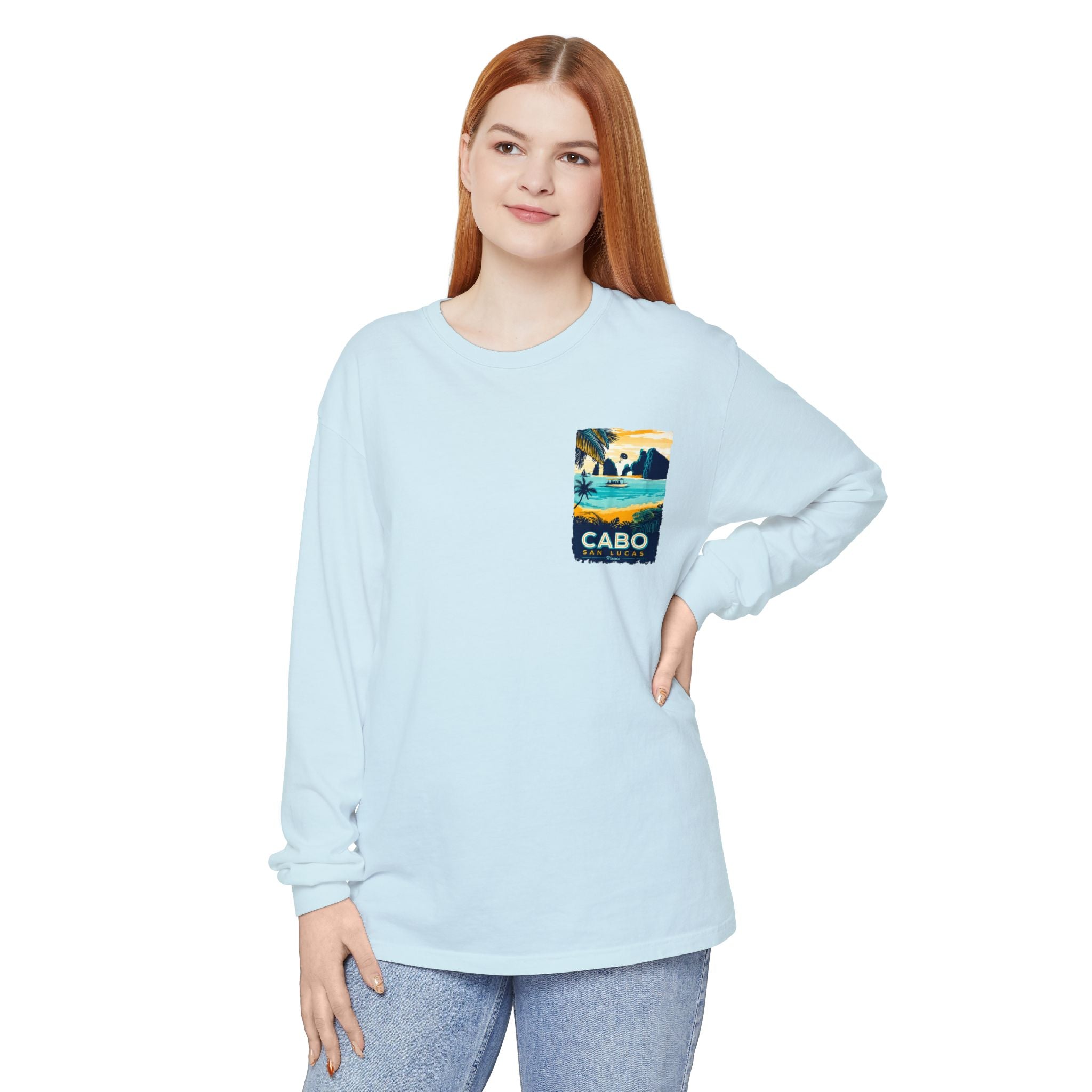 Cabo San Lucas Long Sleeve Tee — Vintage Beach Graphic