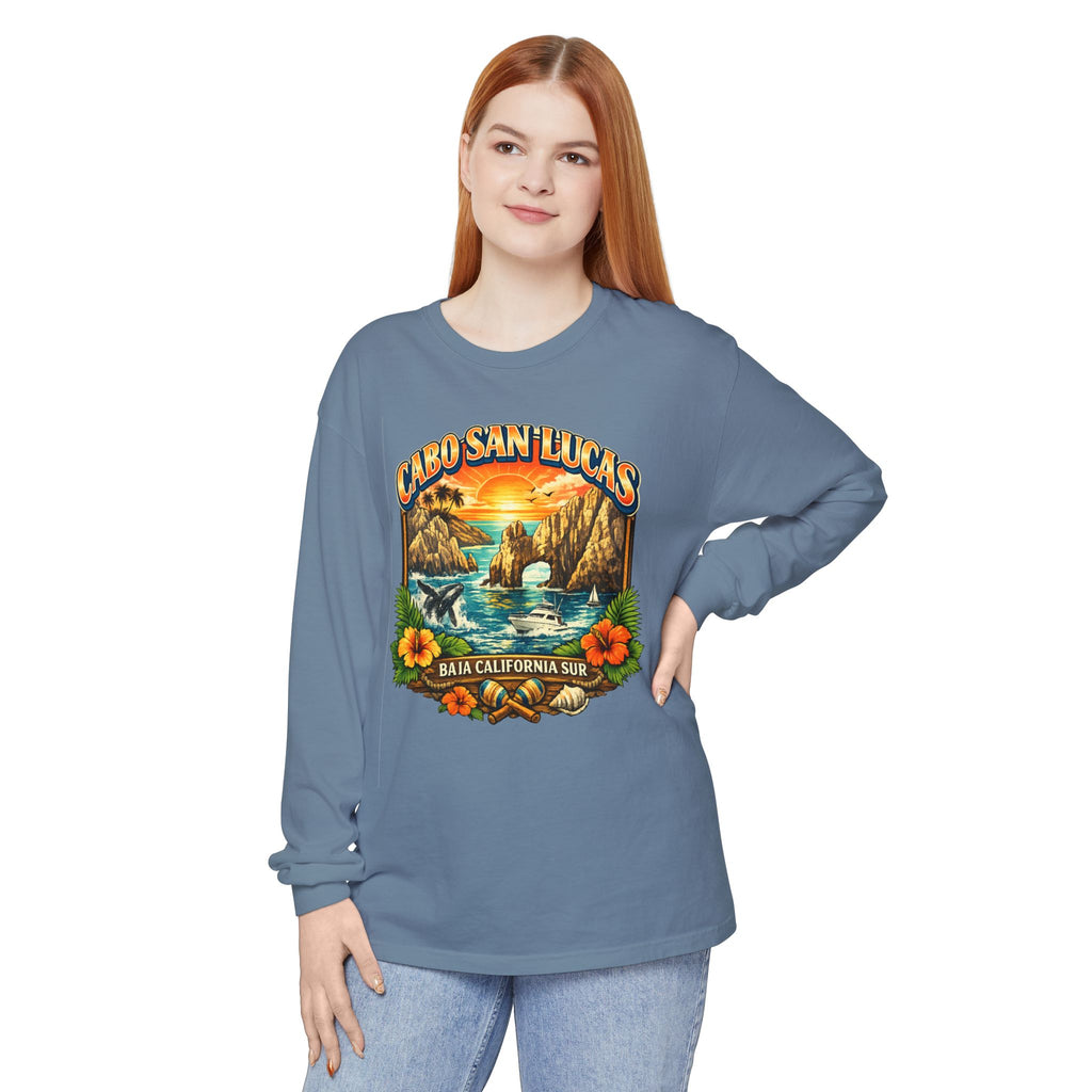Cabo San Lucas Long Sleeve T-Shirt – Baja California Sun Beach Graphic