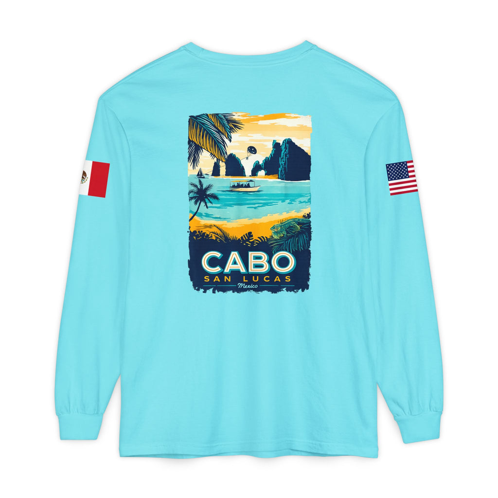 Cabo San Lucas Long Sleeve Tee — Vintage Beach Graphic