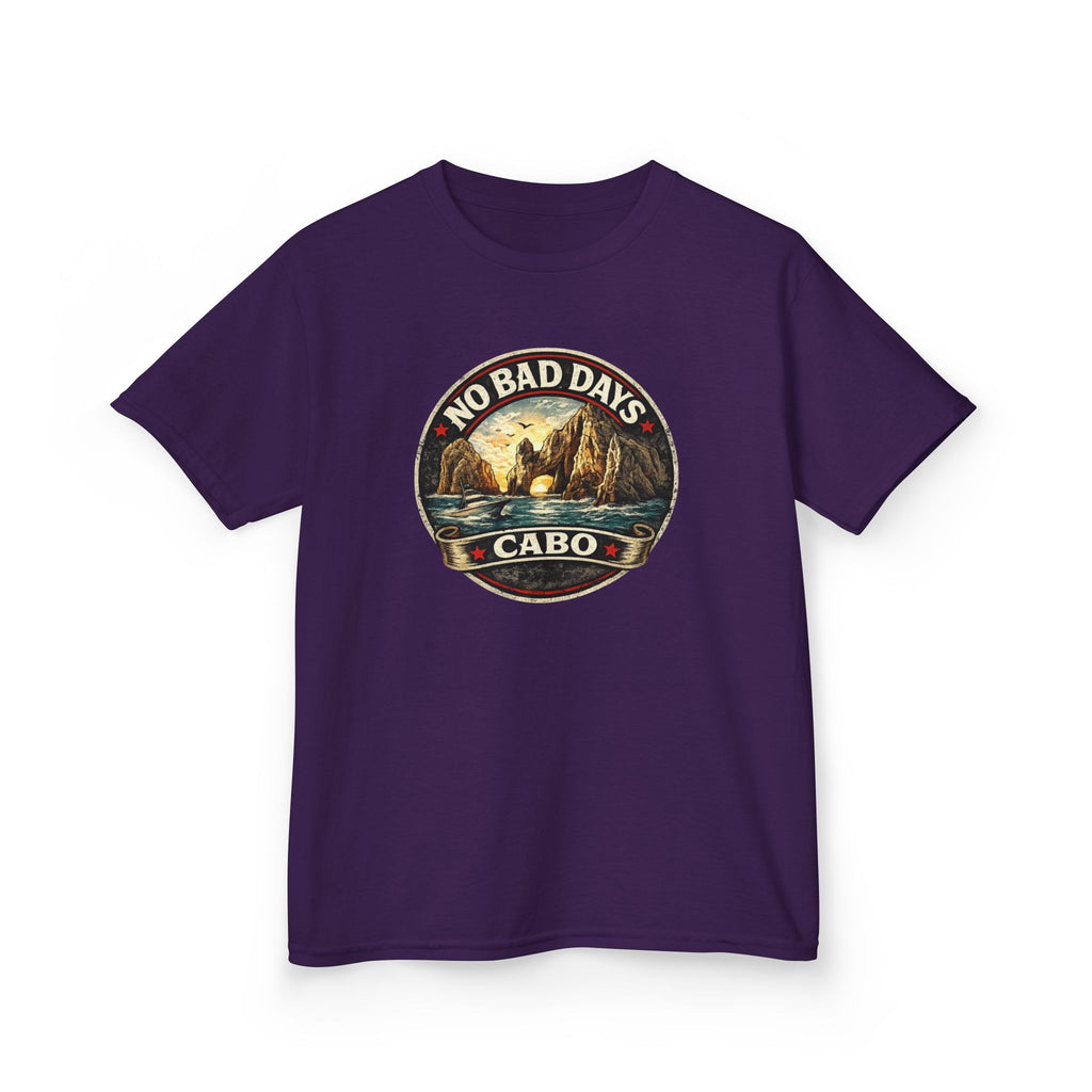 Kids Tee — 'No Bad Days' Cabo Surf Vintage Graphic