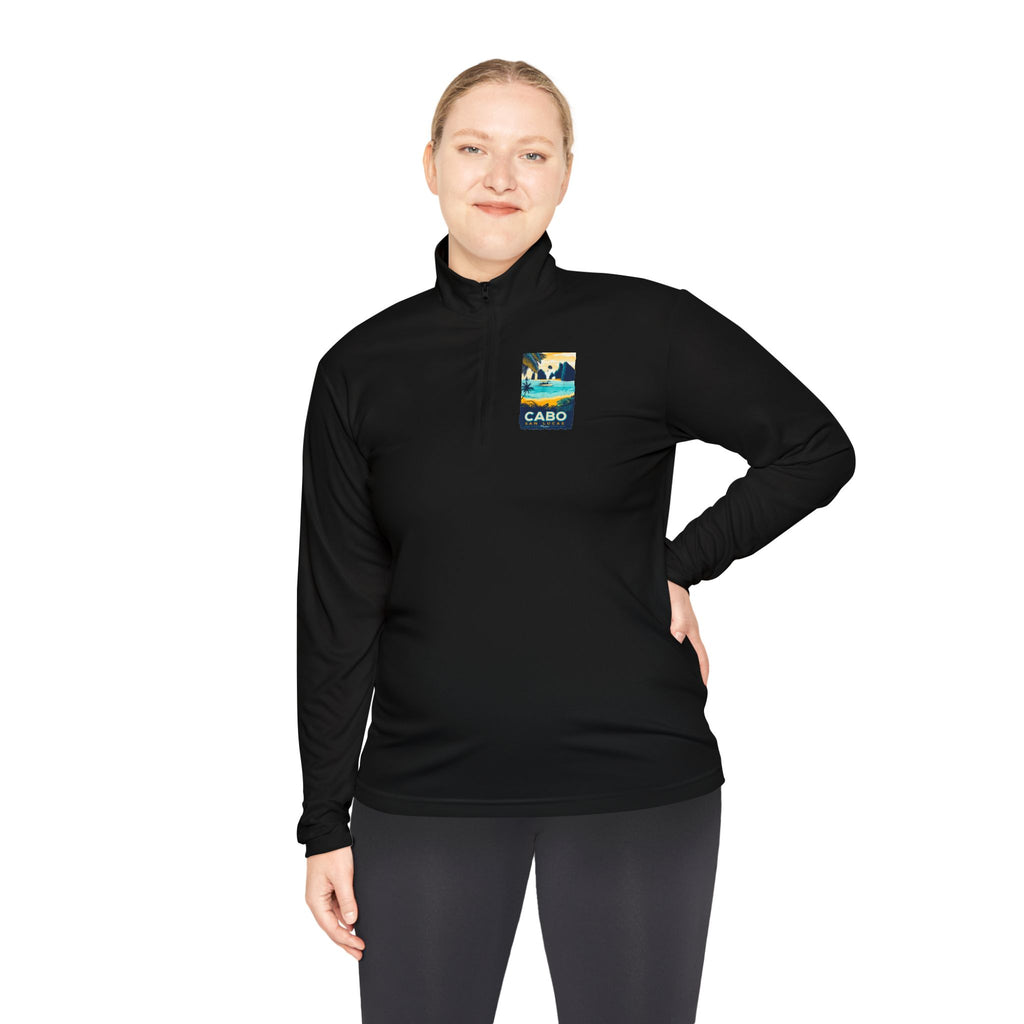 Cabo Paradise Quarter-Zip Pullover — Cabo Arch Graphic