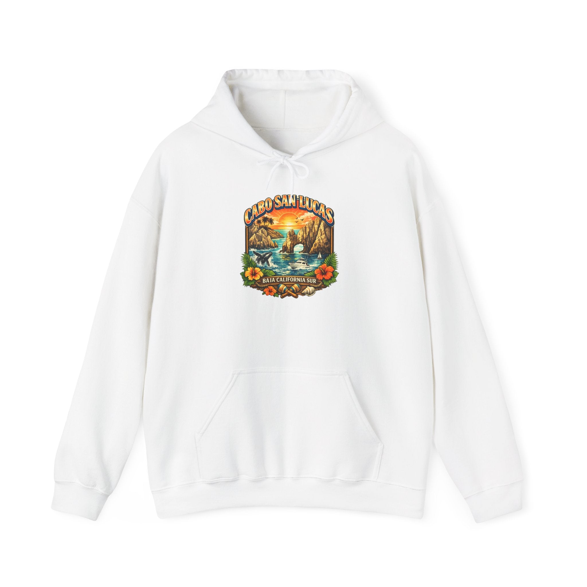 Sunset Lake Vintage Nature Hoodie – Scenic ‘Sunset Lake’ Retro Graphic