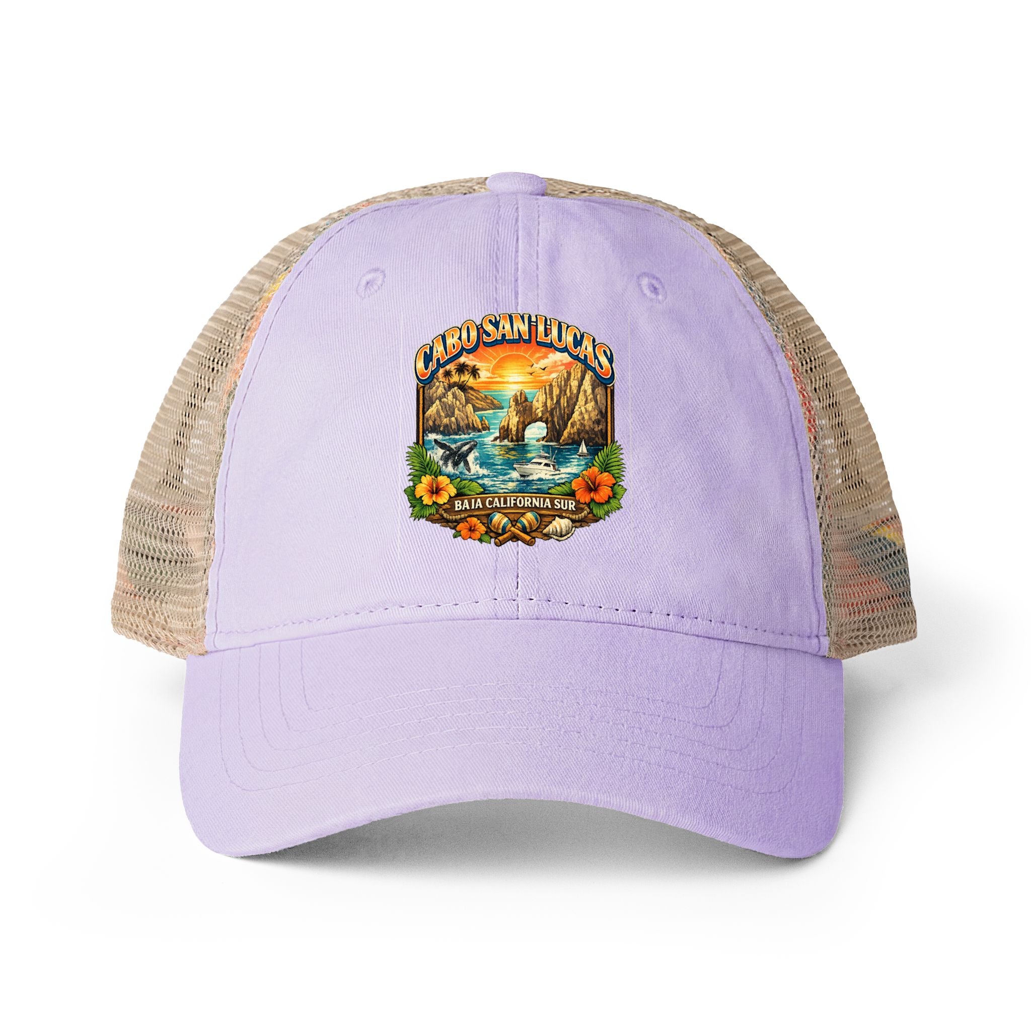 Women's Washed Mesh-Back Cap