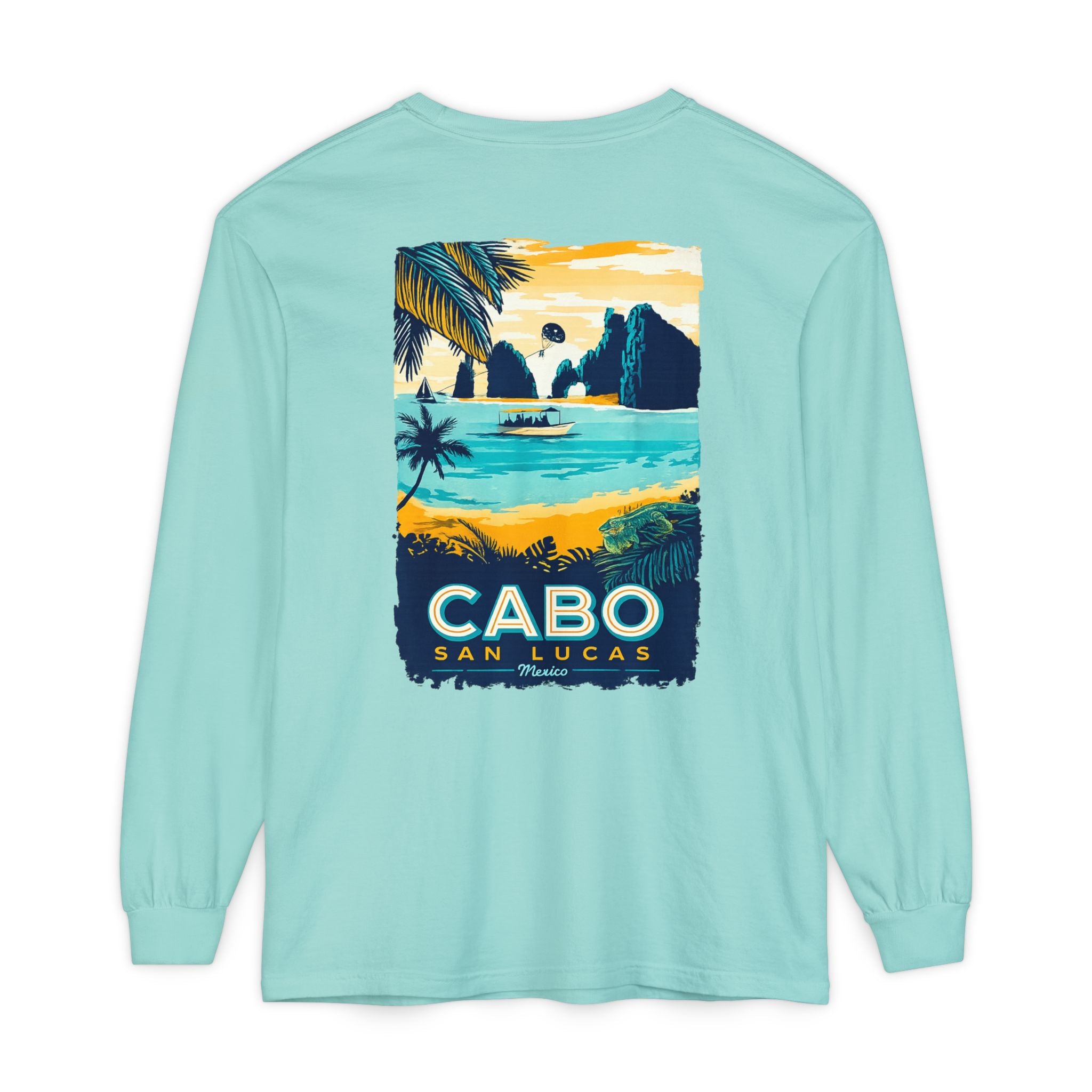 Cabo San Lucas Long Sleeve Tee — Vintage Beach Graphic
