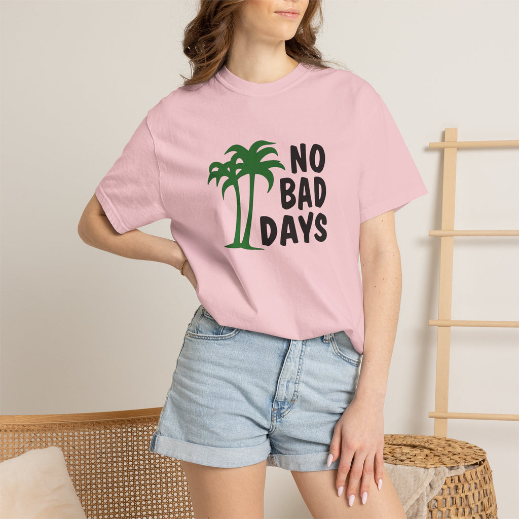 No Bad Days Palm Tree T-Shirt — Casual Beach Vibe Graphic Tee