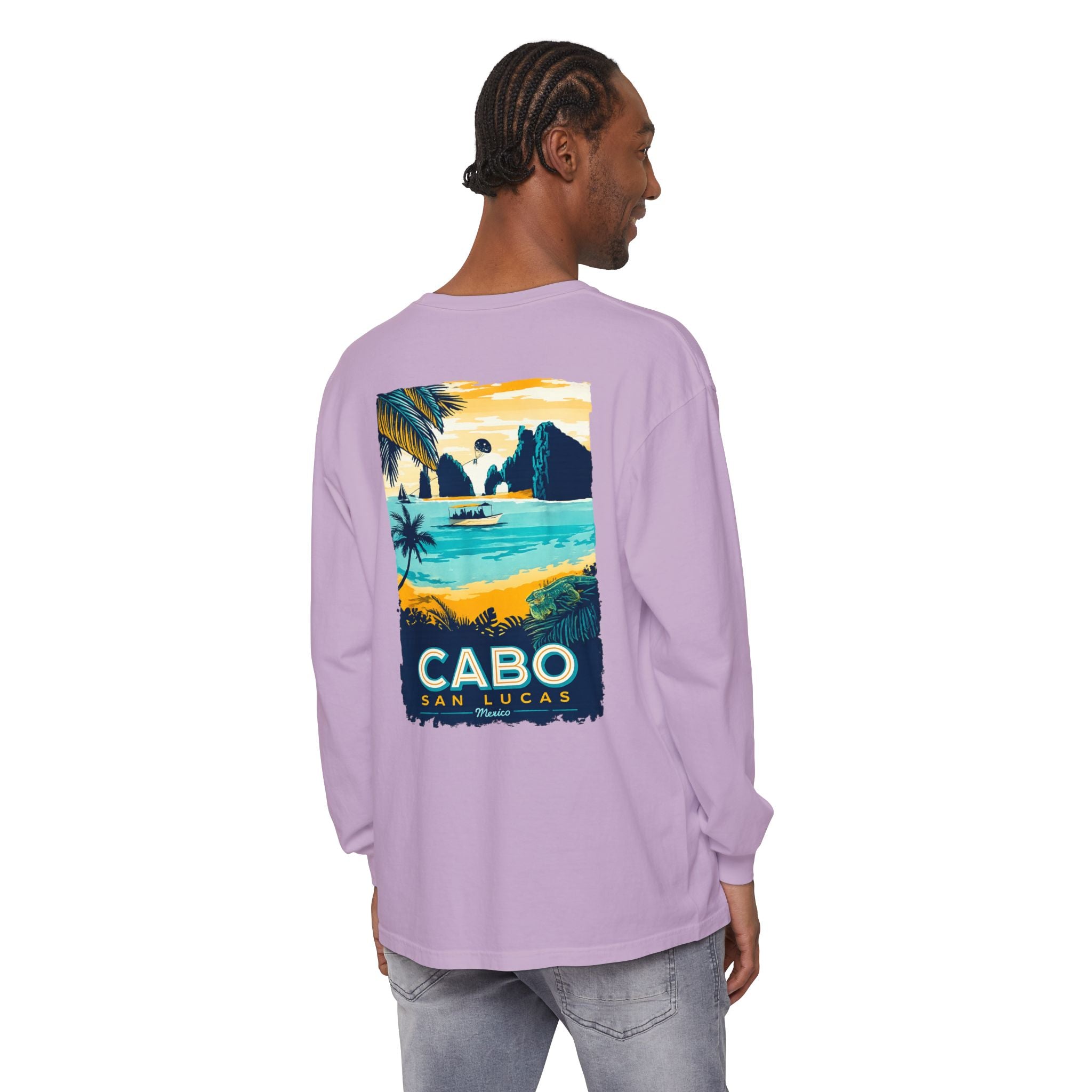Cabo San Lucas Long Sleeve Tee — Vintage Beach Graphic