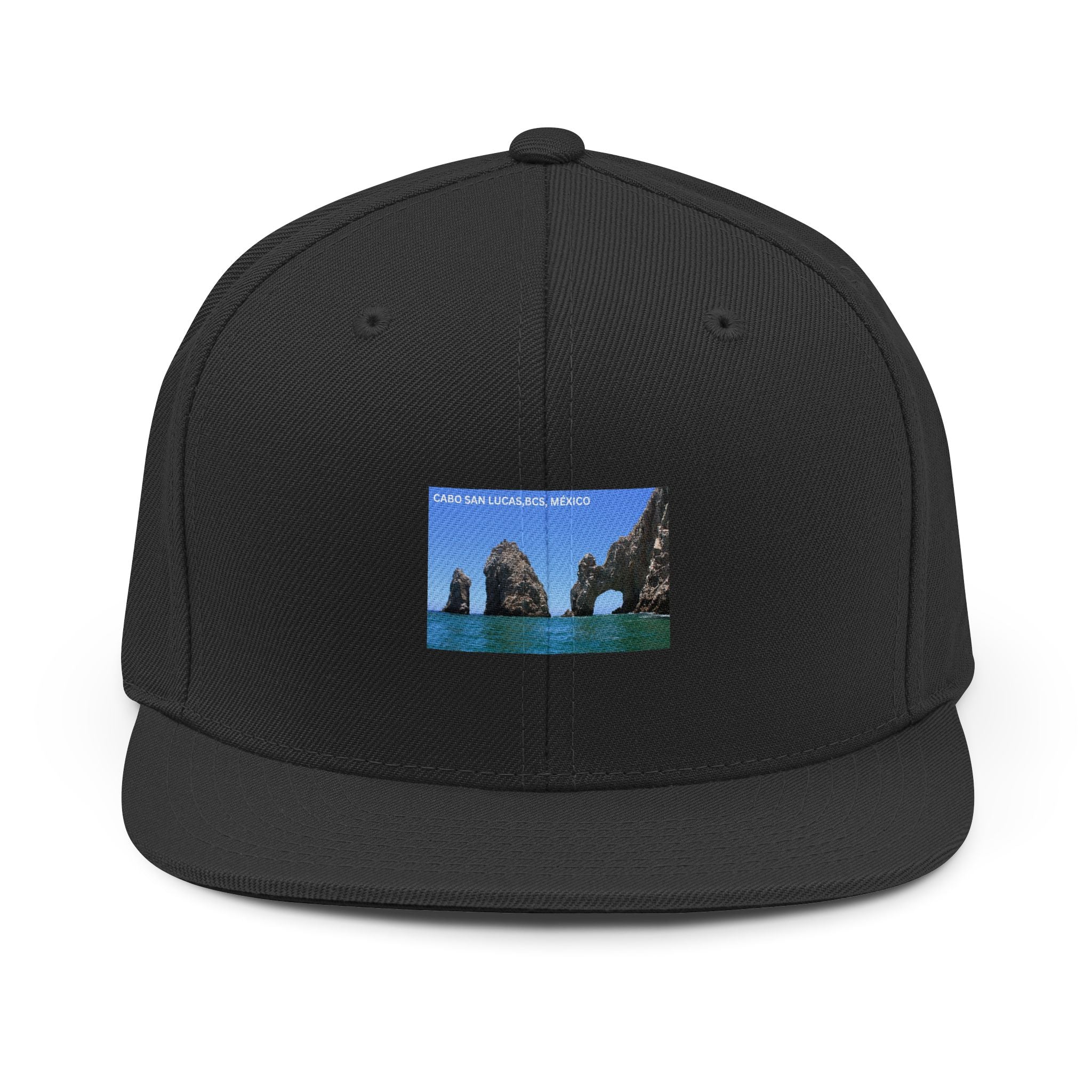 Cabo San Lucas Arch Snapback Hat — Beach Vacation Trucker Cap