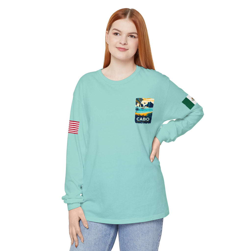 Cabo San Lucas Long Sleeve Tee — Vintage Beach Graphic