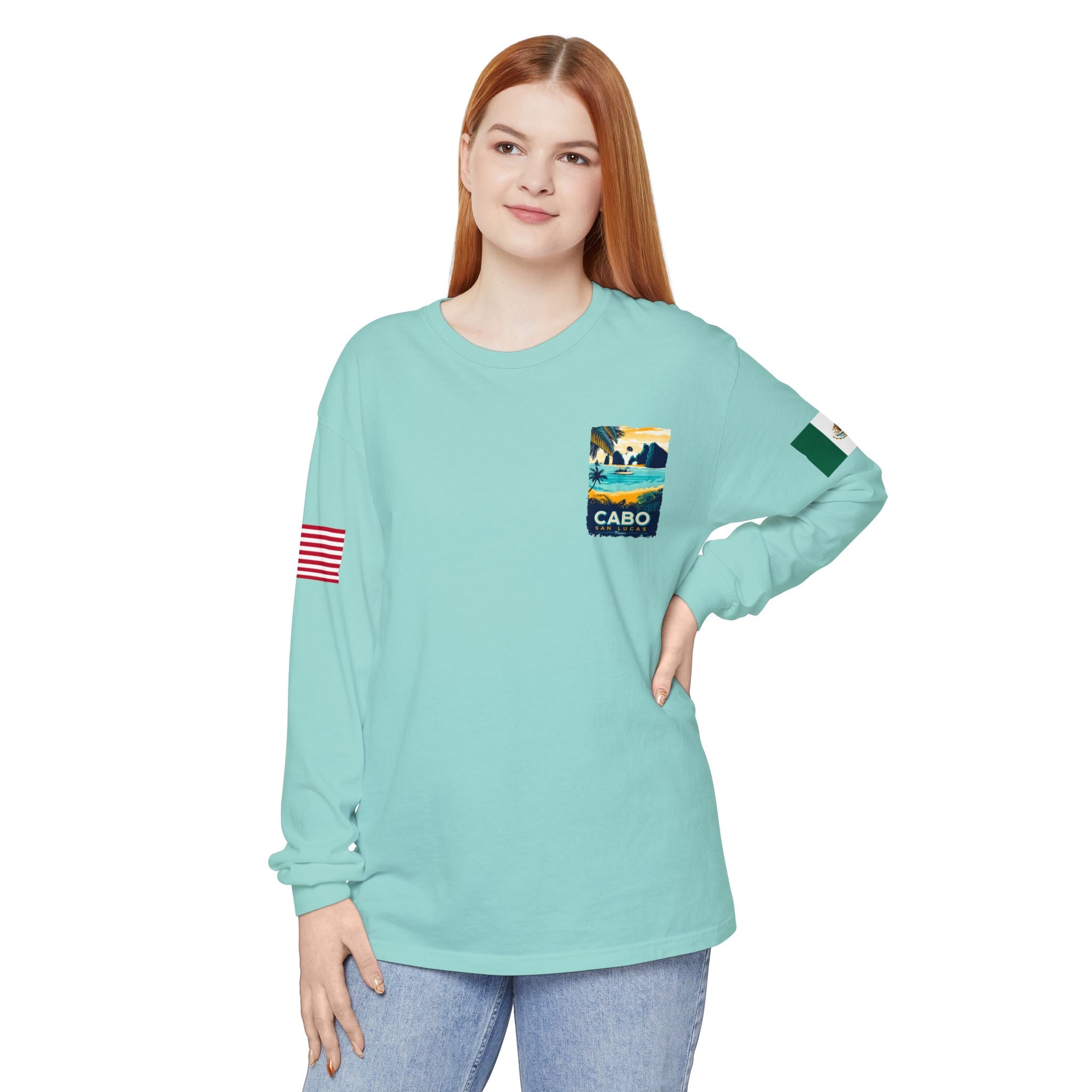 Cabo San Lucas Long Sleeve Tee — Vintage Beach Graphic