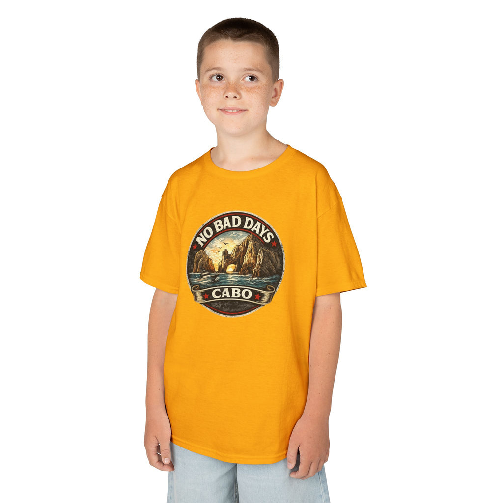 Kids Tee — 'No Bad Days' Cabo Surf Vintage Graphic