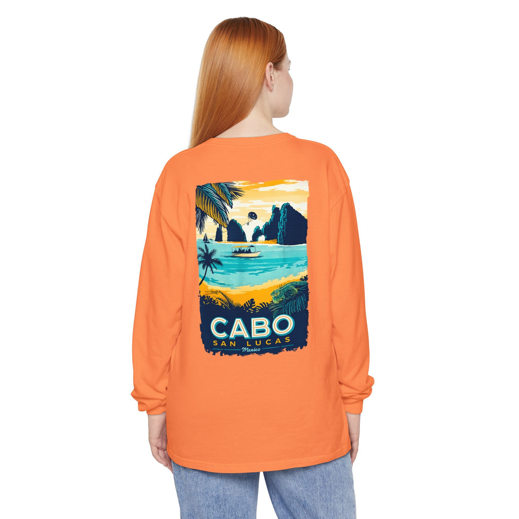 Cabo San Lucas Long Sleeve Tee — Vintage Beach Graphic